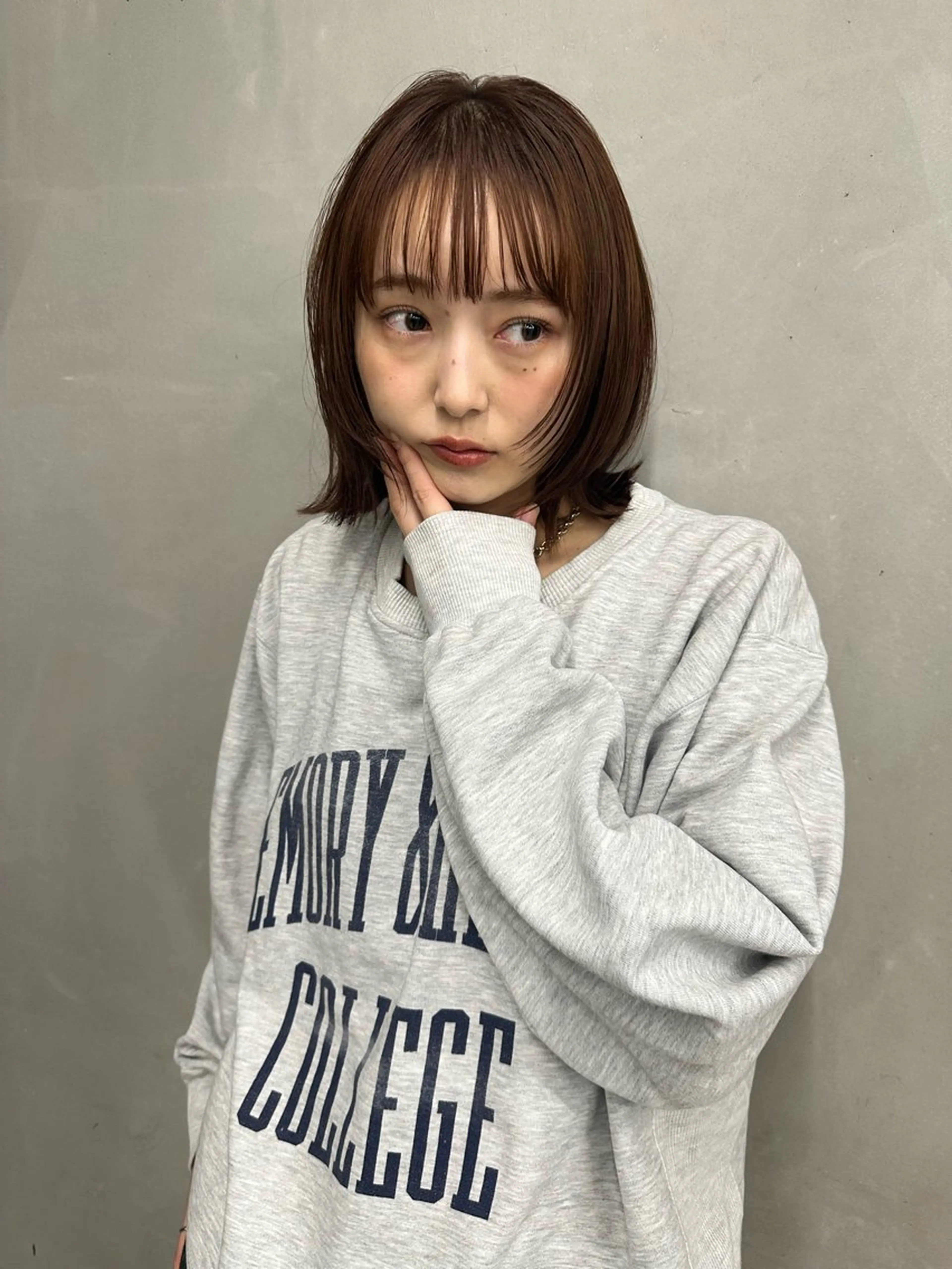 ミディアム カラー カット ヘアカラー お悩み解決パーマ hana🩰のヘアスタイル