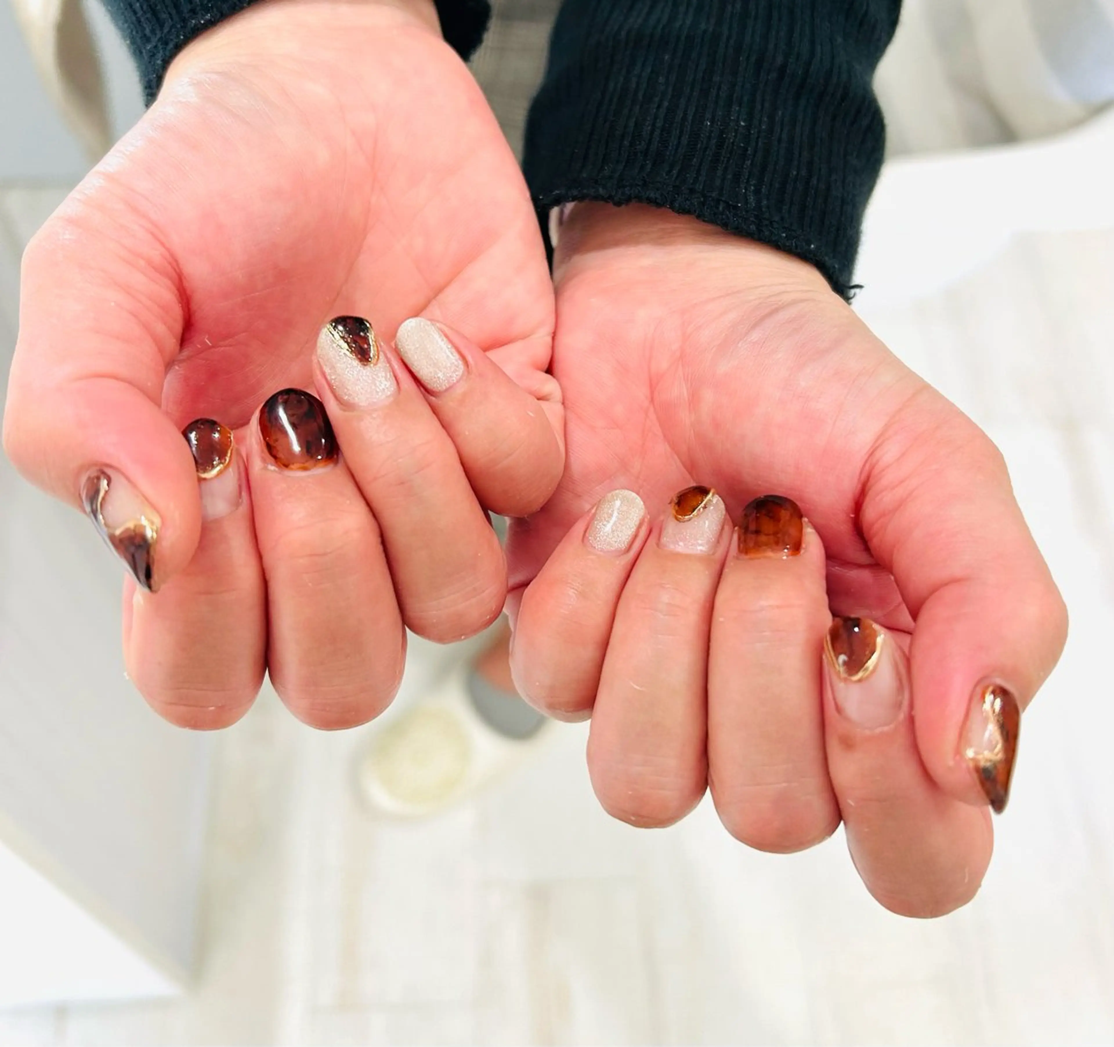 ネイル フラッシュネイル フットネイル フレンチネイル ラメ(グリッター) ラメグラデーション Ｈ3（エイチスリー）所属・H3 hitoのネイルデザイン