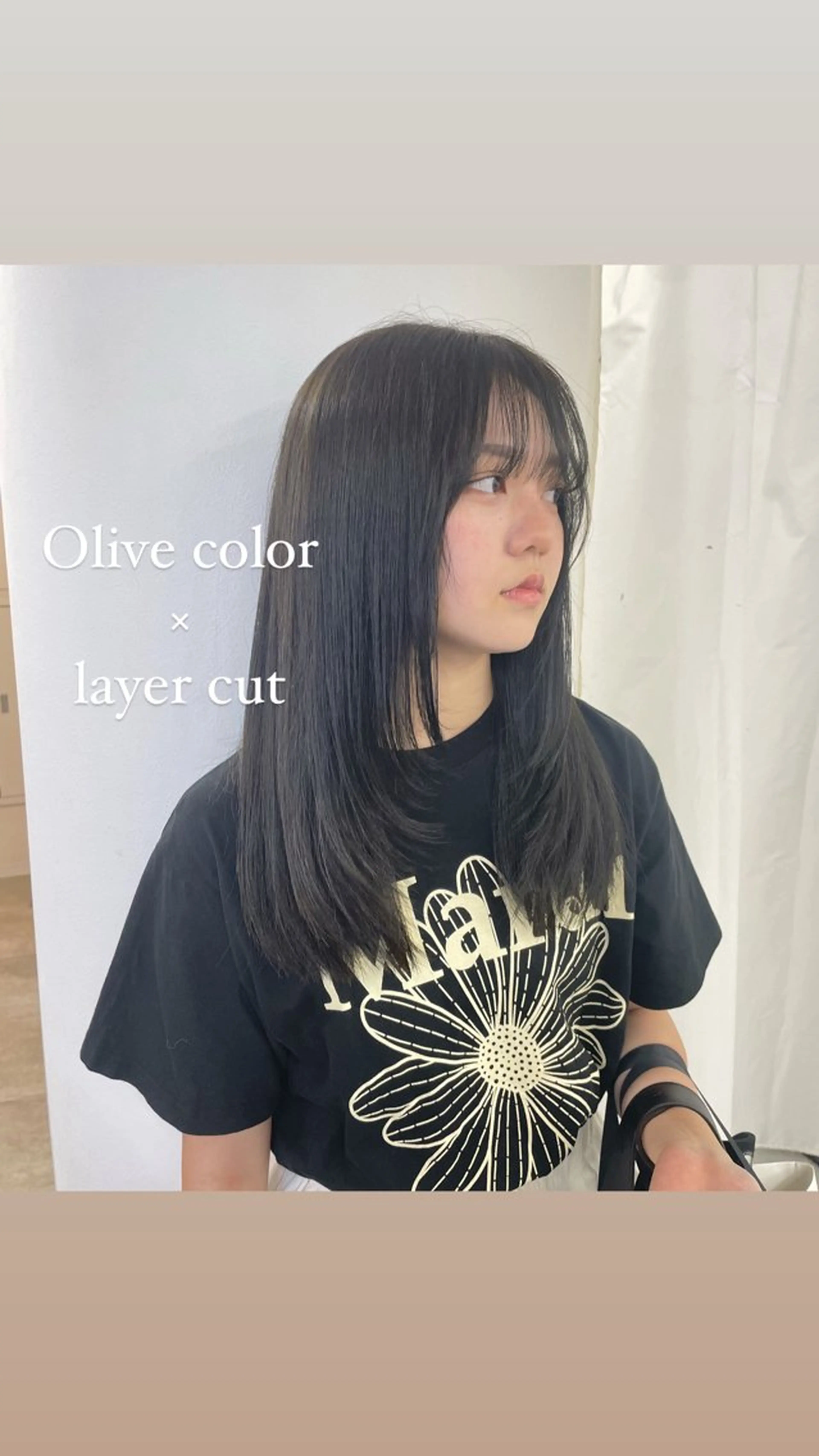 ロング カラー レイヤーカット marshu梅田所属・Hana ♡ marshu梅田のヘアスタイル