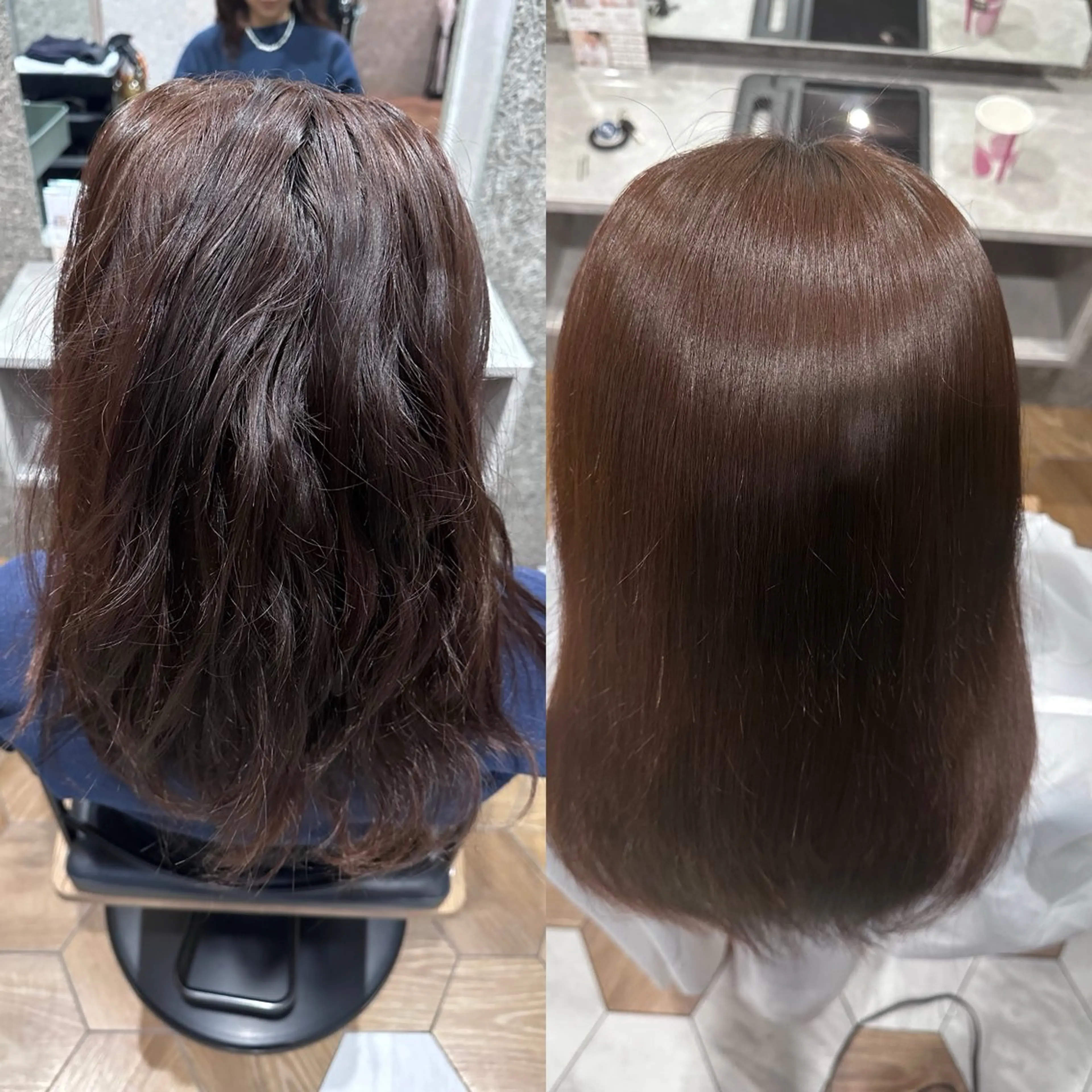 セミロング 縮毛矯正 縮毛矯正 髪質改善＆縮毛矯正専門店LAMRON所属・☁究極自然な縮毛矯正 ︎︎☁横山寛人︎︎☁のヘアスタイル