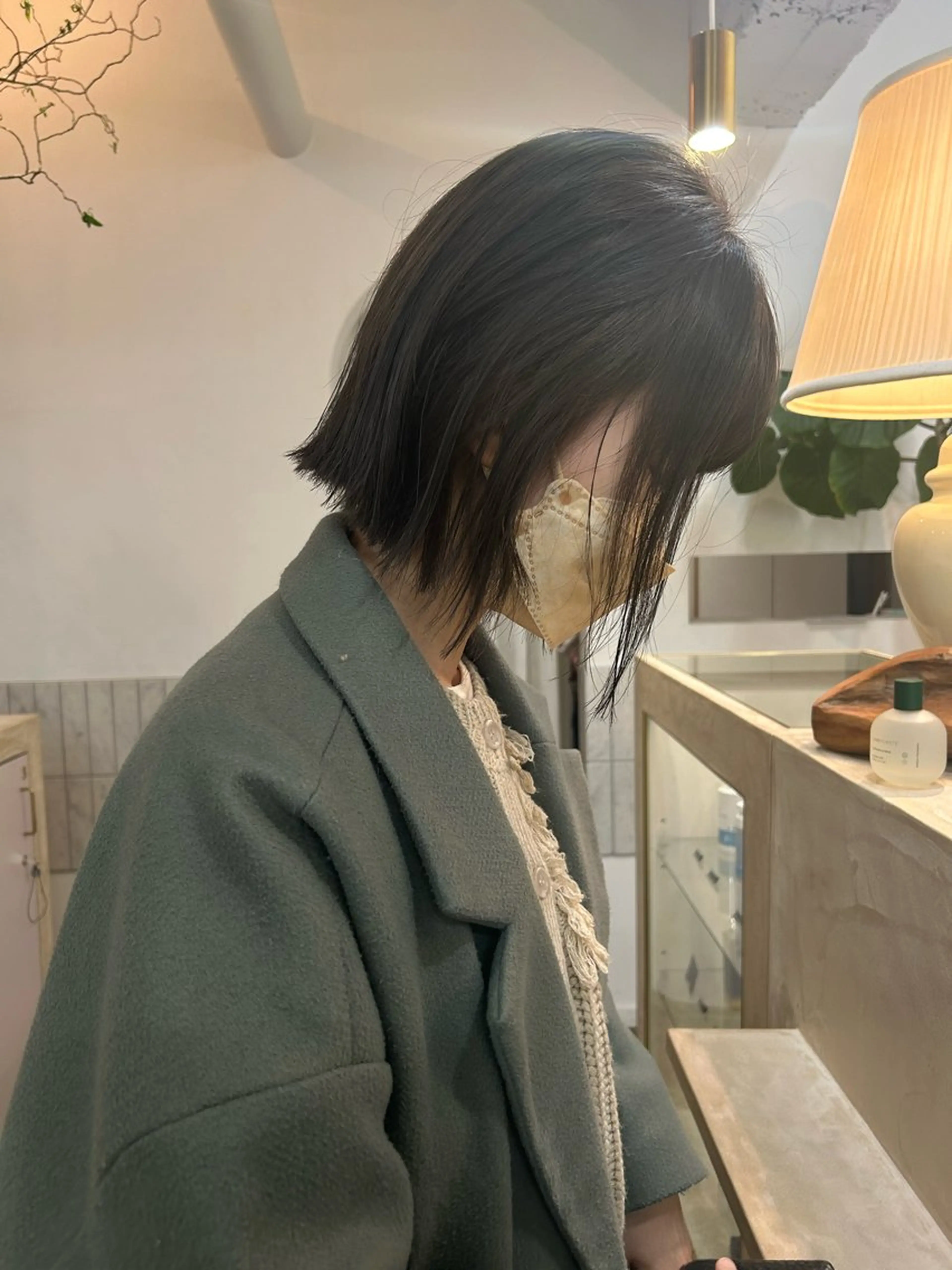 ミディアム カラー ヘアカラー 原 瑞希のヘアスタイル