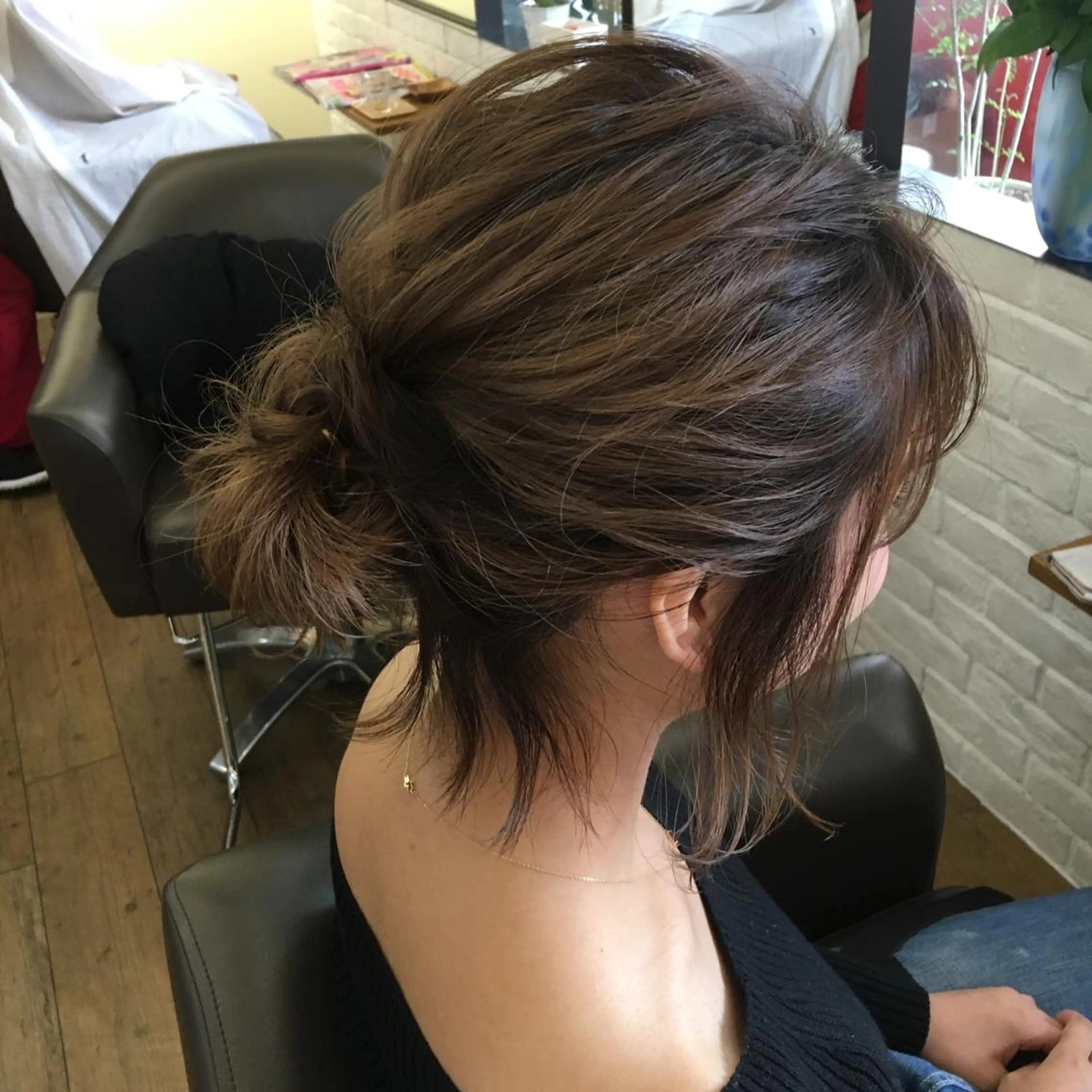 ショート カラー ヘアアレンジ ボブ 上川 美幸のヘアスタイル