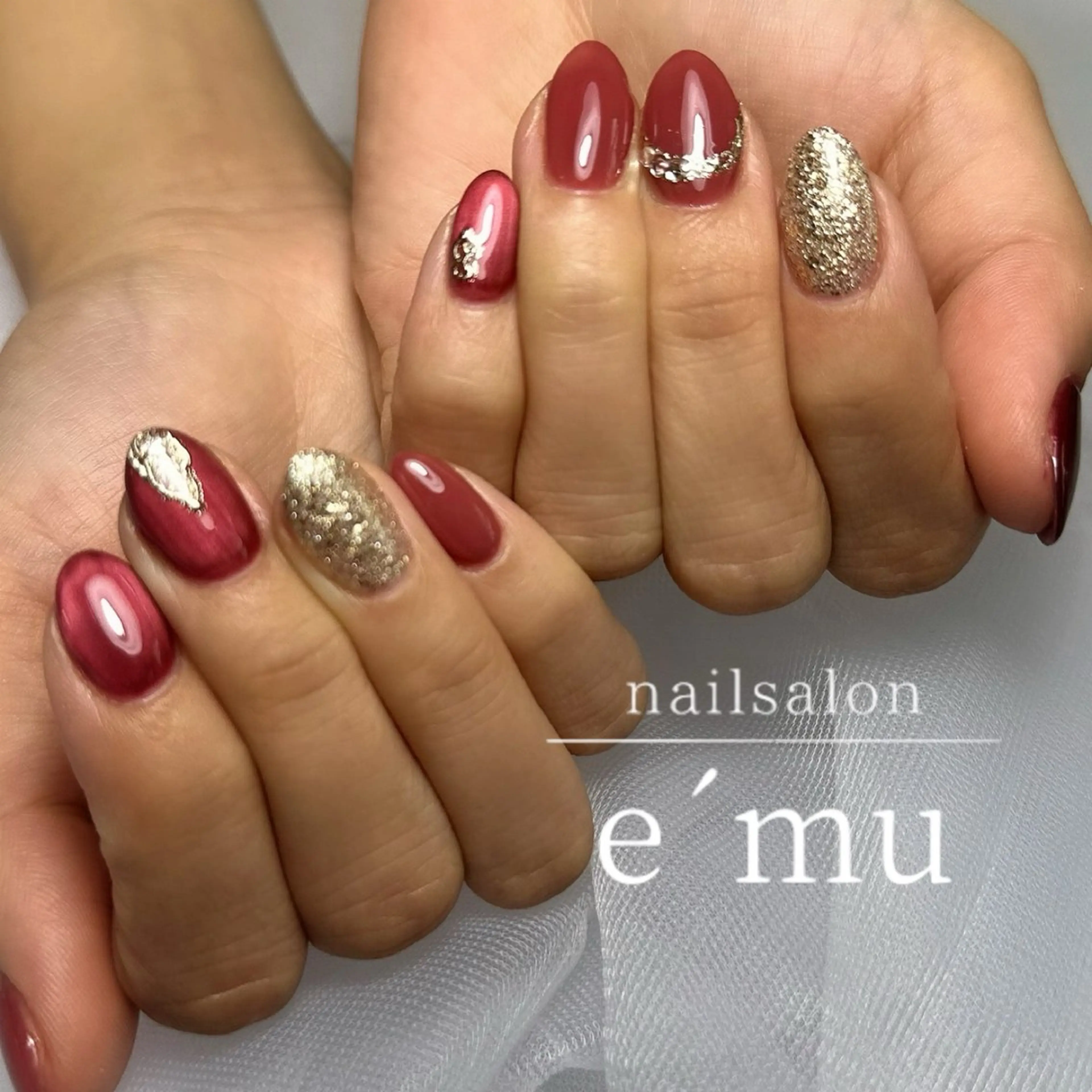 ネイル ニュアンスネイル ハンドネイル nailsalon e´muのネイルデザイン