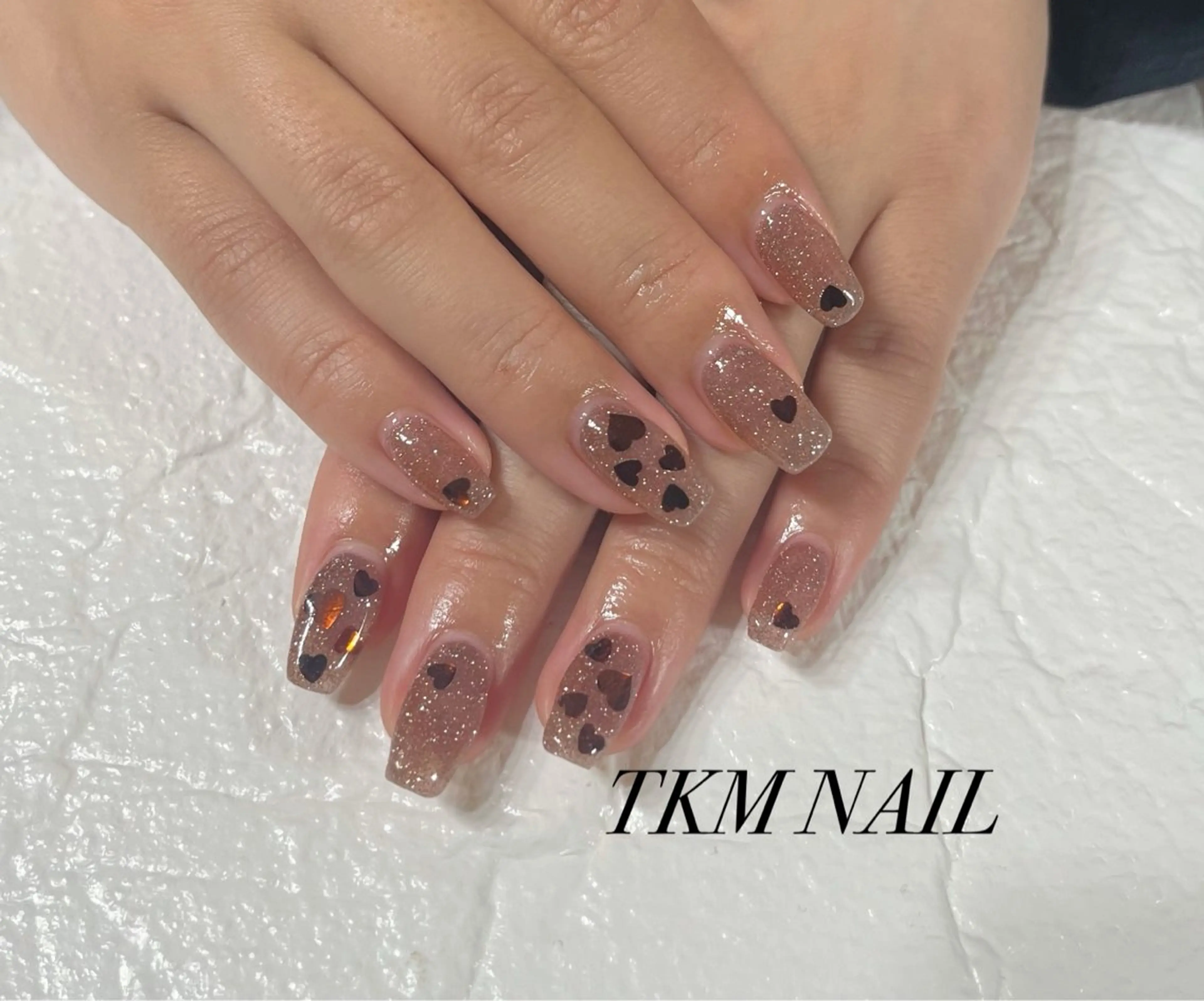 ネイル ハート シンプルネイル ______ TKM  NAILのネイルデザイン