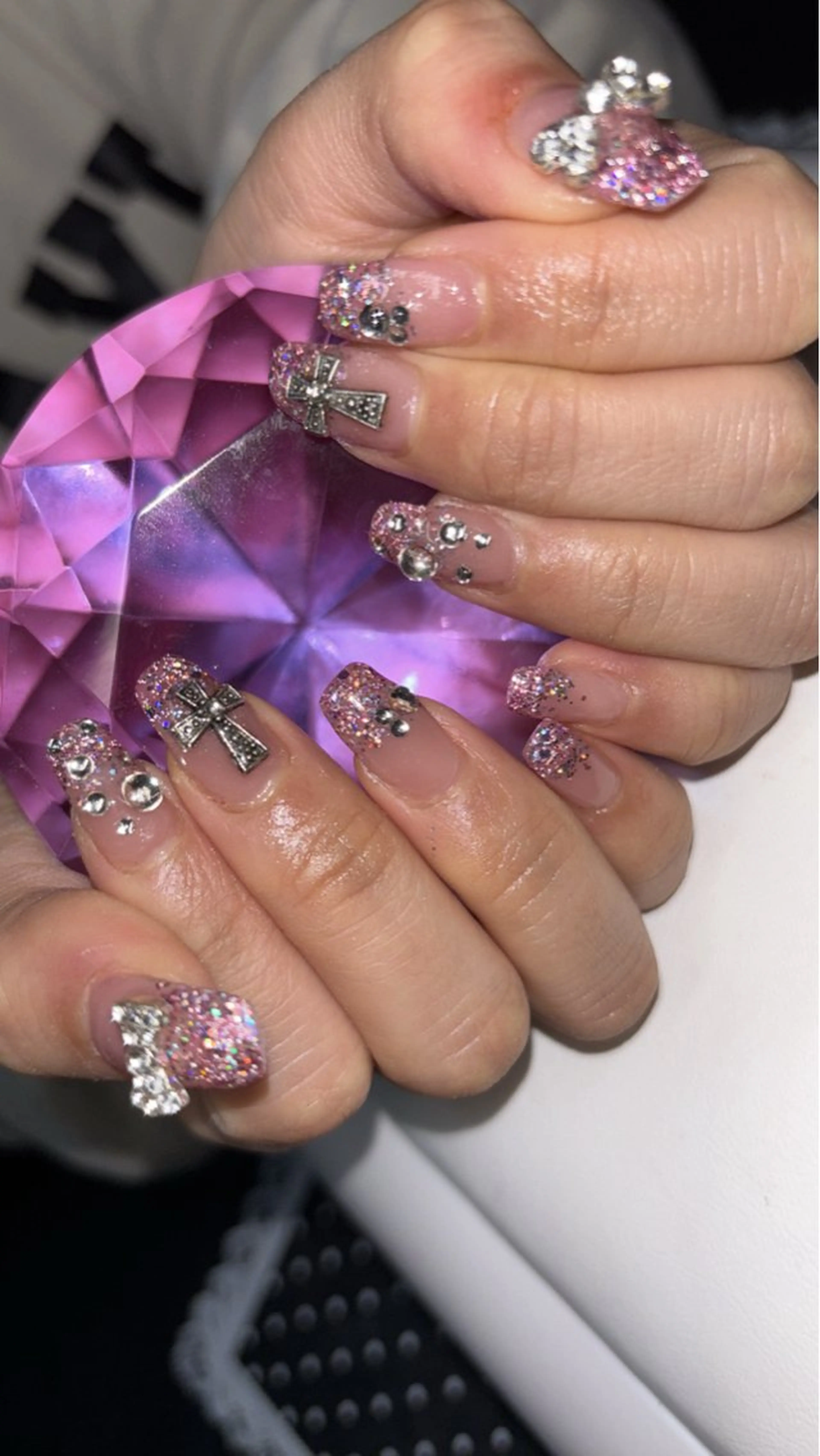 ネイル フラッシュネイル グラデーション 持ち込み NailSalona.k.a所属・k CHIORIのネイルデザイン