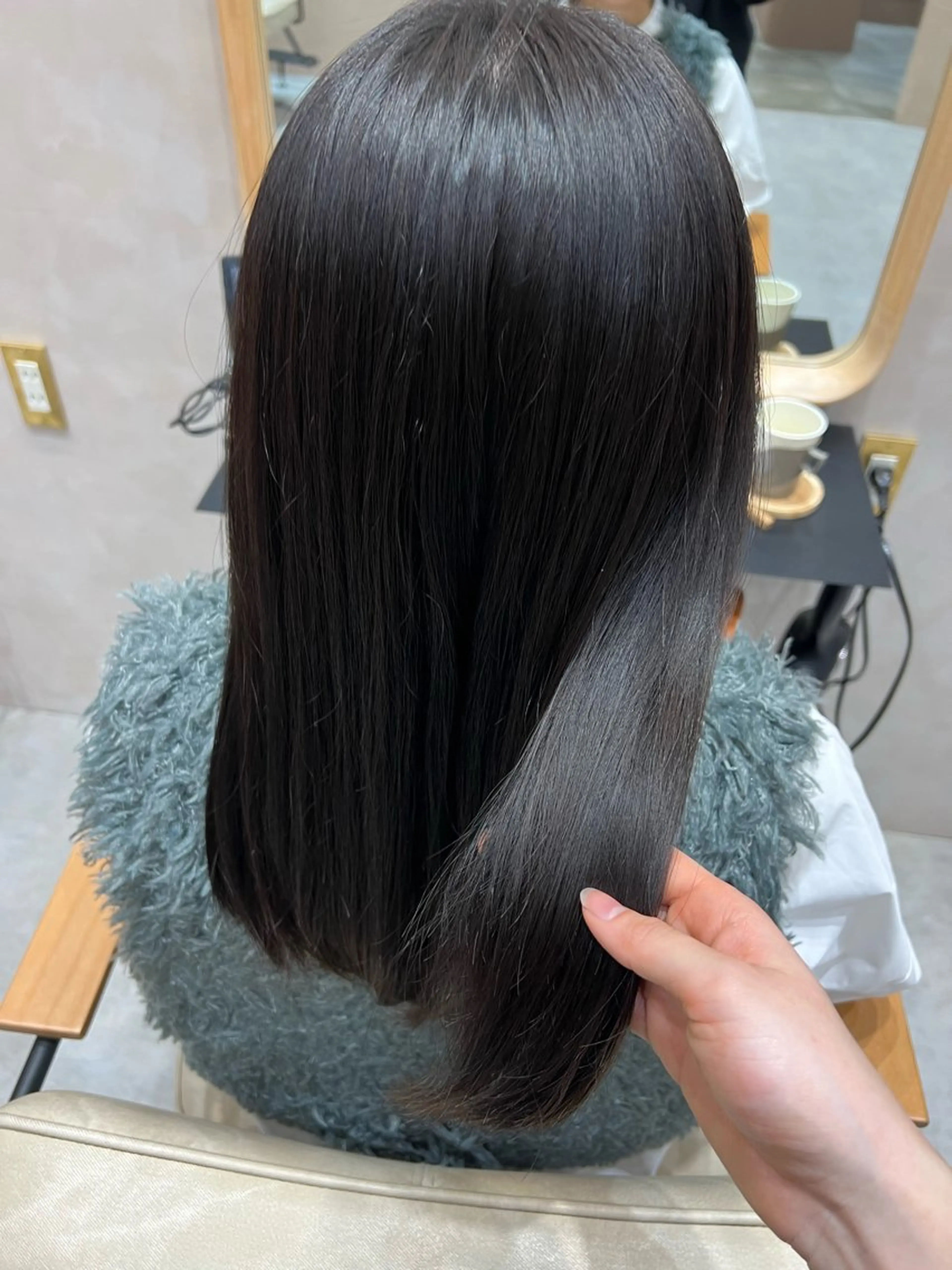 ミディアム カラー 透明感カラー ヘアカラー トリートメント 透明感/明るめ ヘア/kazui🐈のヘアスタイル