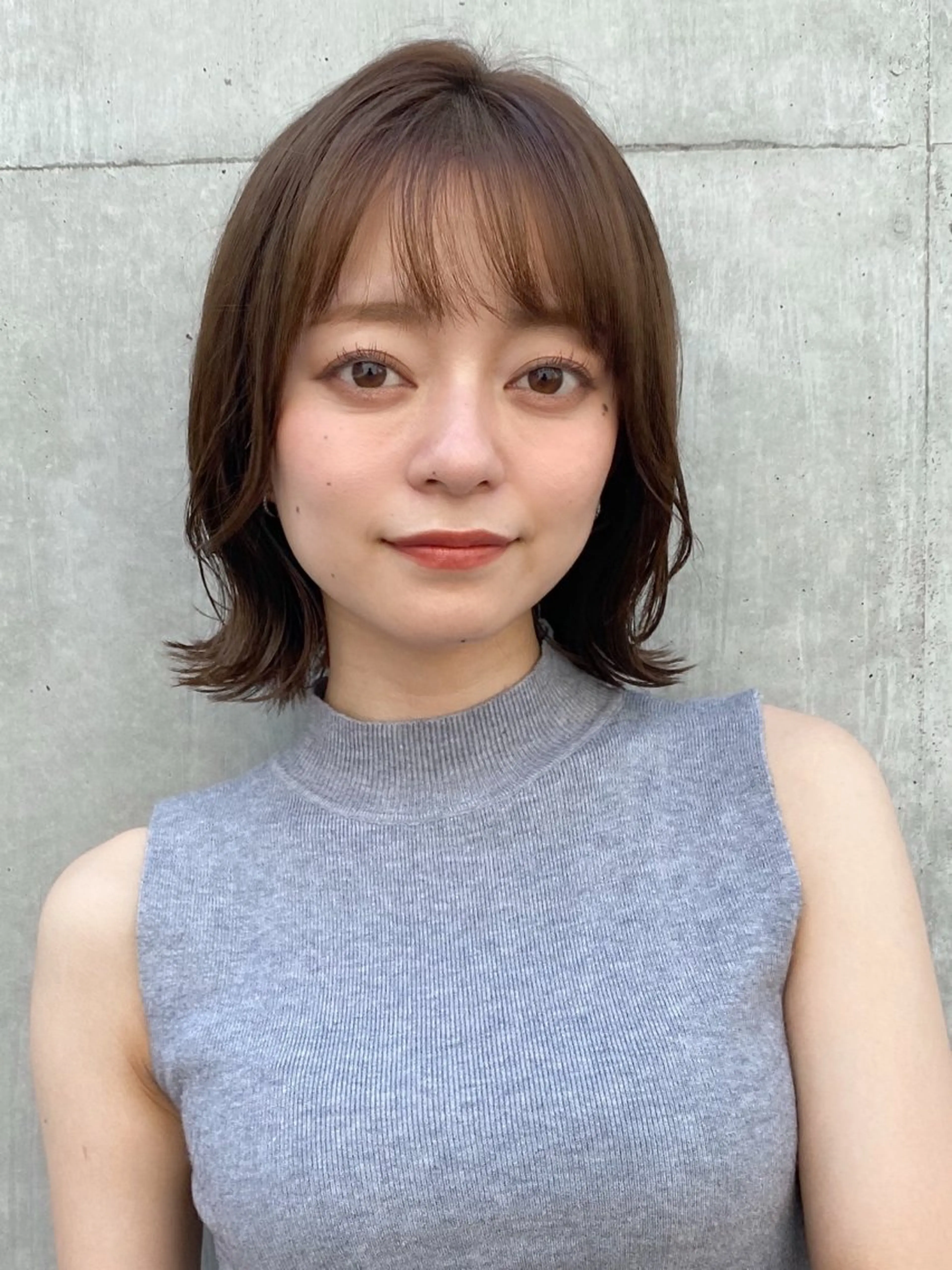 ミディアム ボブ 佐藤 侑哉のヘアスタイル