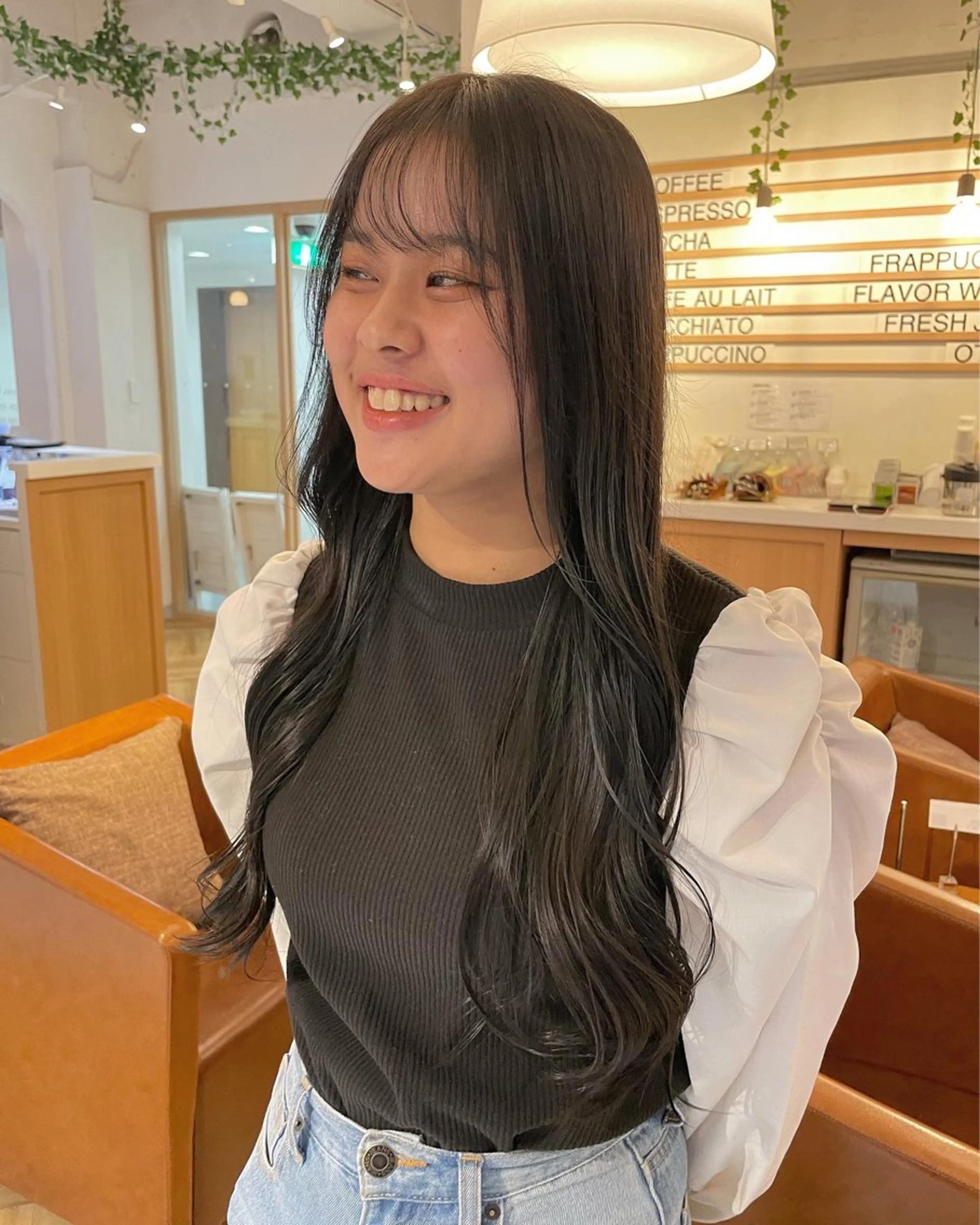 ロング カラー ブリーチ 透明感カラー ブリーチなしカラー カット ヘアカラー トリートメント Ogata Marinaのヘアスタイル