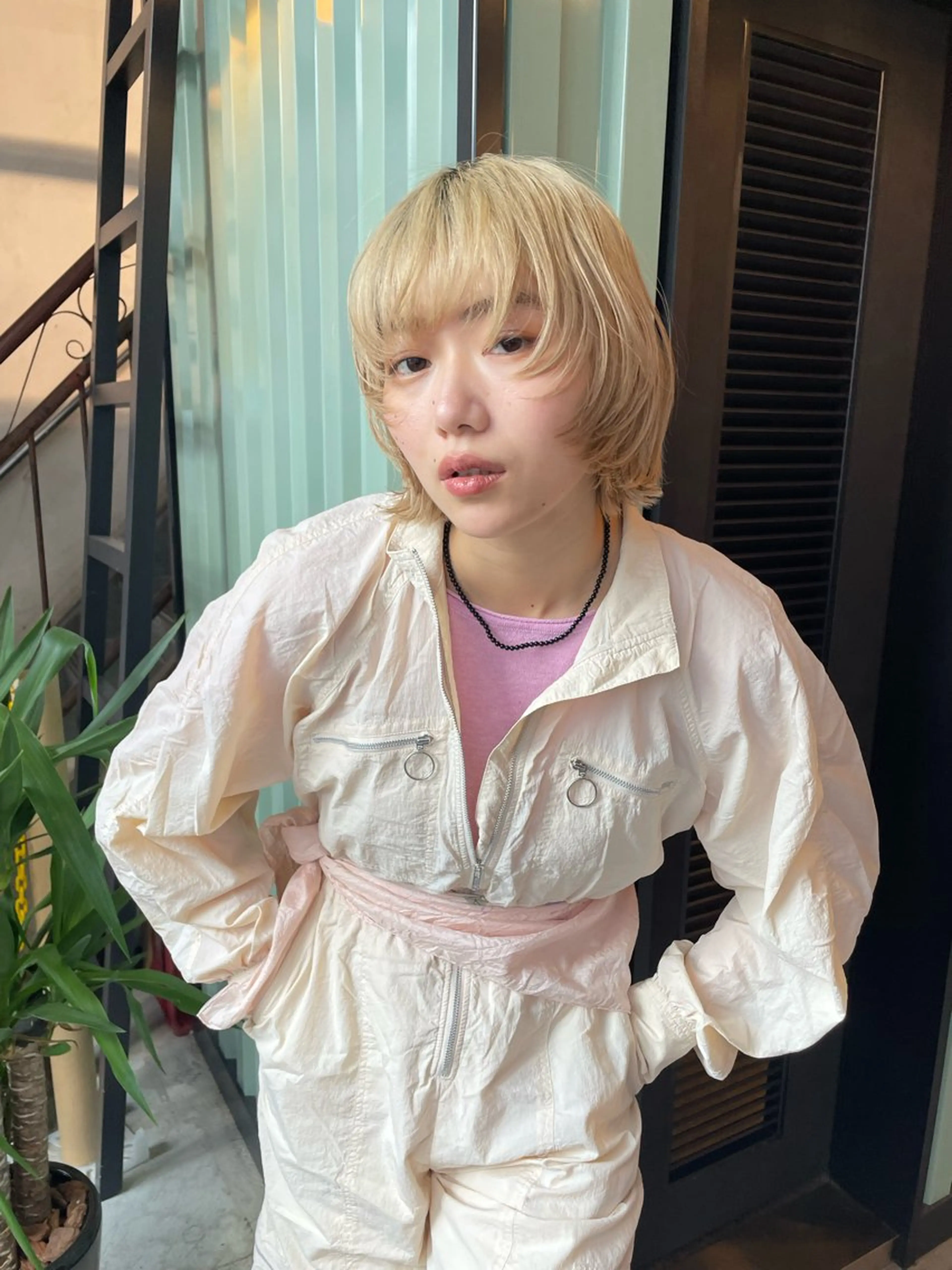 ミディアム カラー パーマ ヘアアレンジ メンズ カット ヘアカラー トリートメント tatsumi/ボブ ウルフ/レイヤーのヘアスタイル