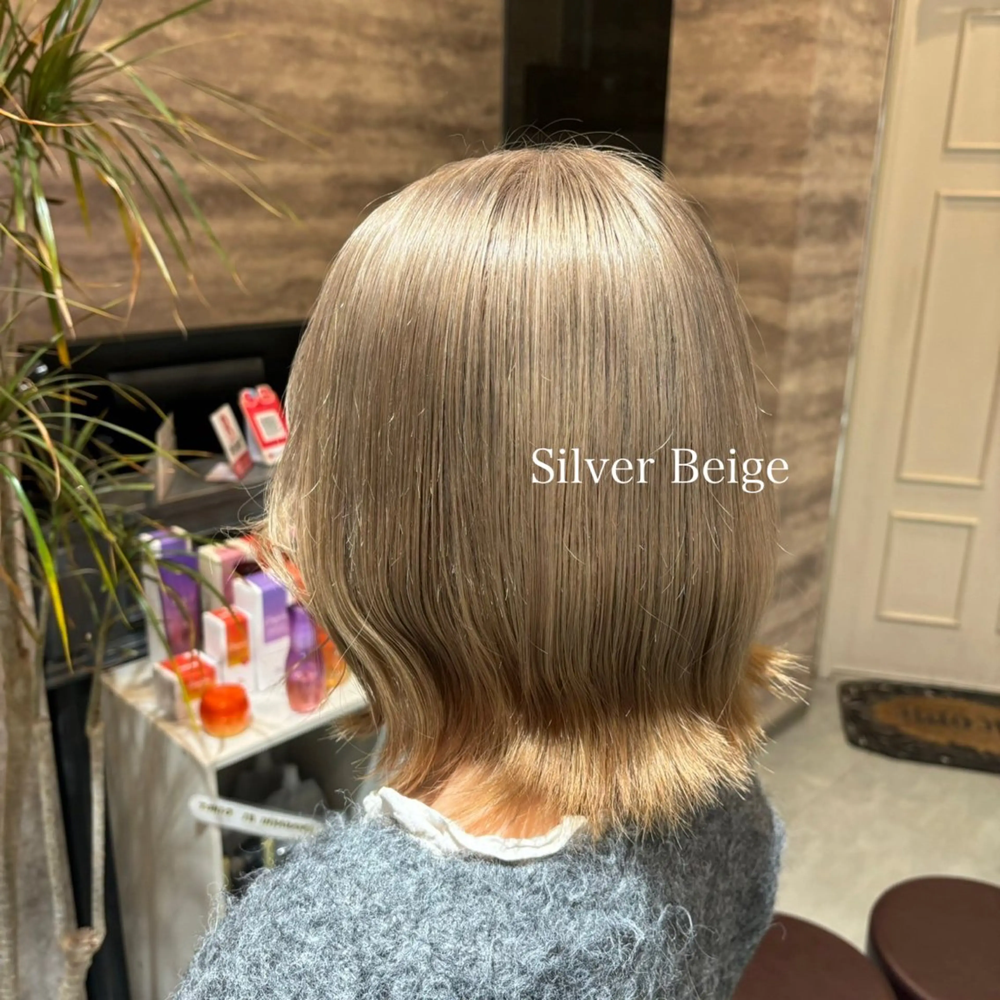 ミディアム カラー ベージュカラー ブリーチ ブルーカラー ダブルカラー グラデーションカラー 💈Blanco💈 カラー&ケア🌈のヘアスタイル