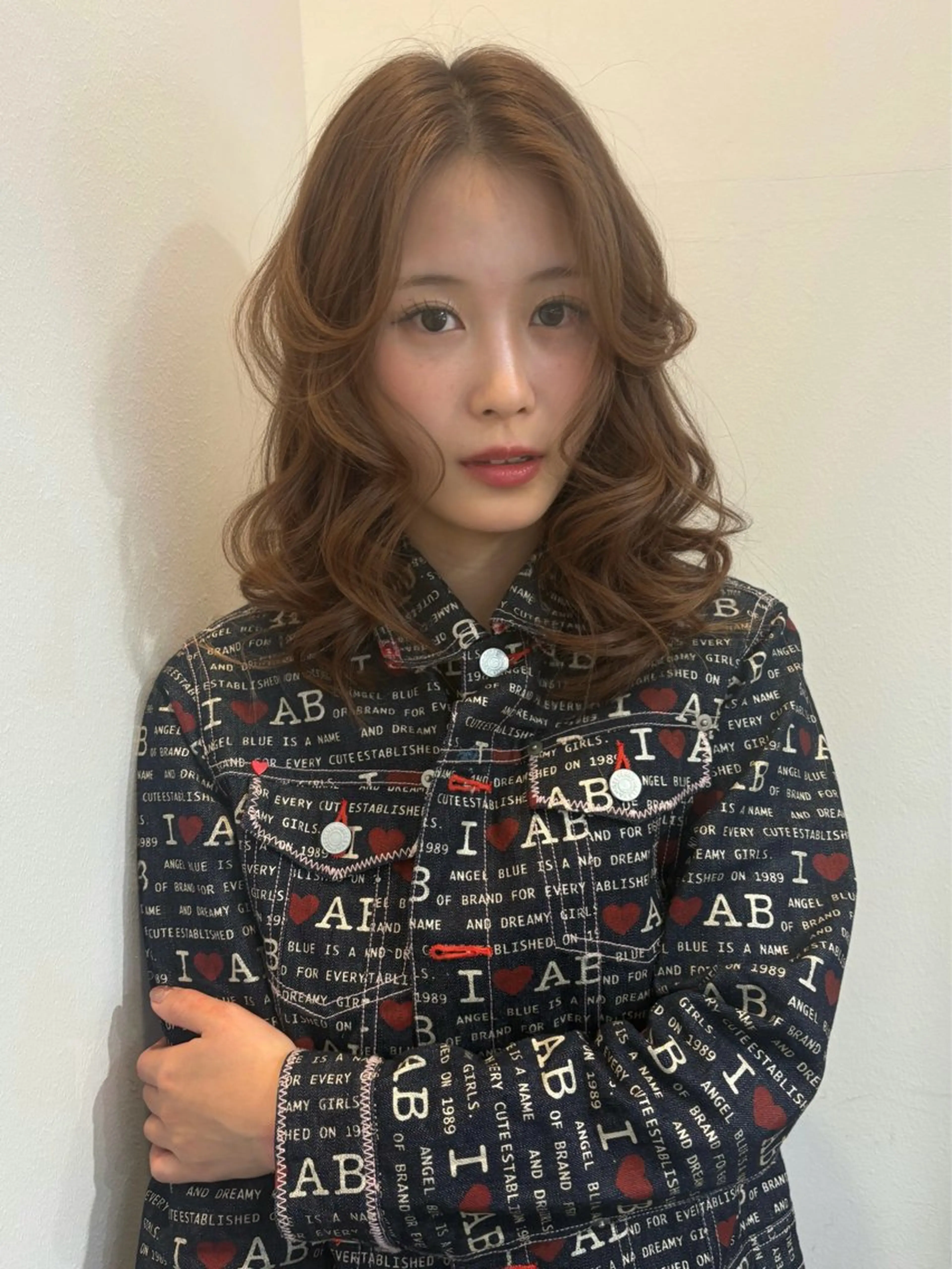 セミロング カラー ベージュカラー ブリーチ ブラウンカラー ケアブリーチ 透明感カラー カット ヘアカラー トリートメント kanami/ 中崎町美容室のヘアスタイル