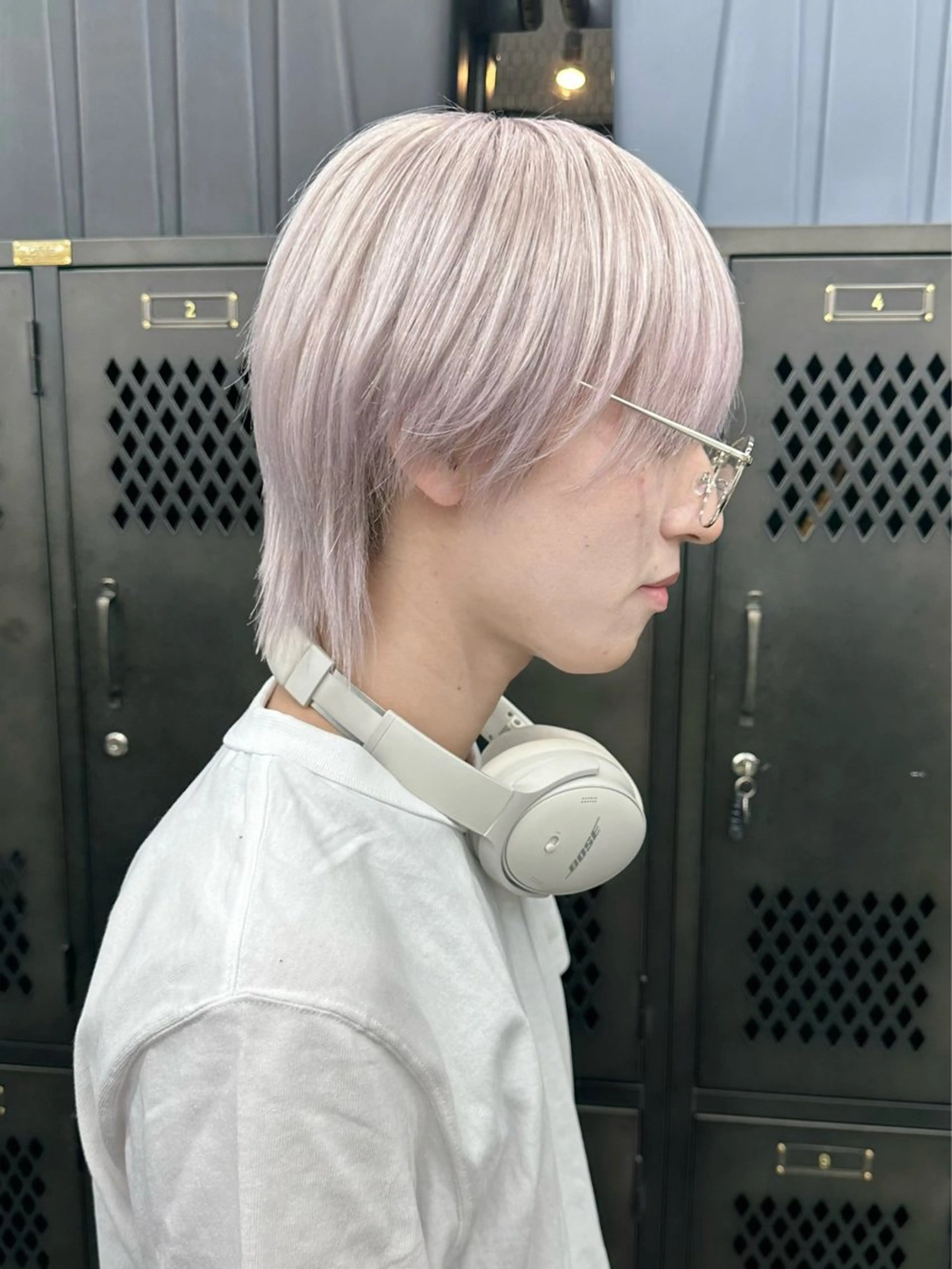 ロング カラー メンズ マッシュウルフ マッシュ シースルーマッシュ メンズウルフカット ウルフカット ヘアカラー トリートメント メンズ特化 🦋KANOKO🦋のヘアスタイル