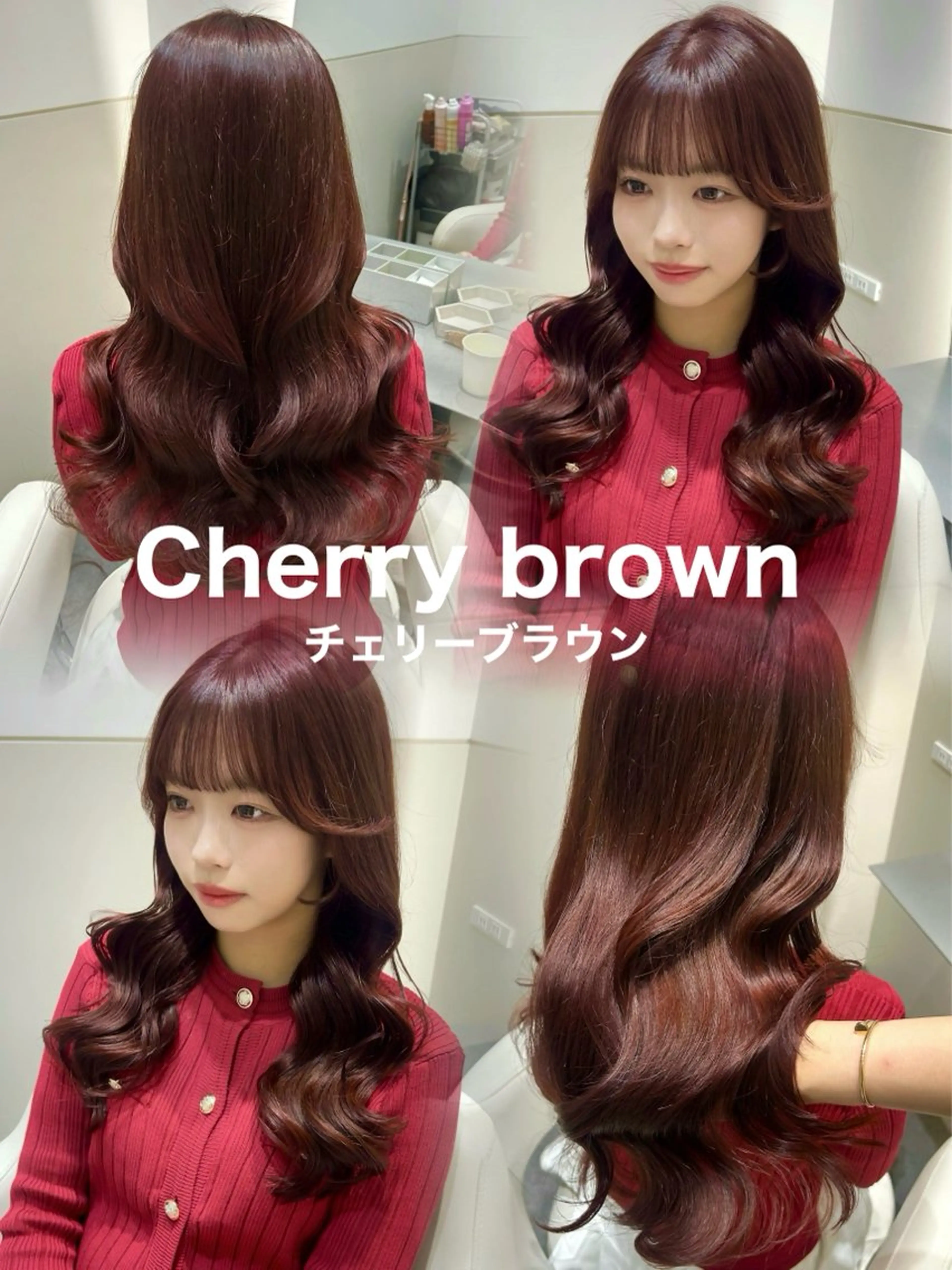 セミロング カラー ブラウンカラー レイヤーカット カット ヘアカラー トリートメント 🩷韓国ヘア/ミディ アム🩷Maikaのヘアスタイル