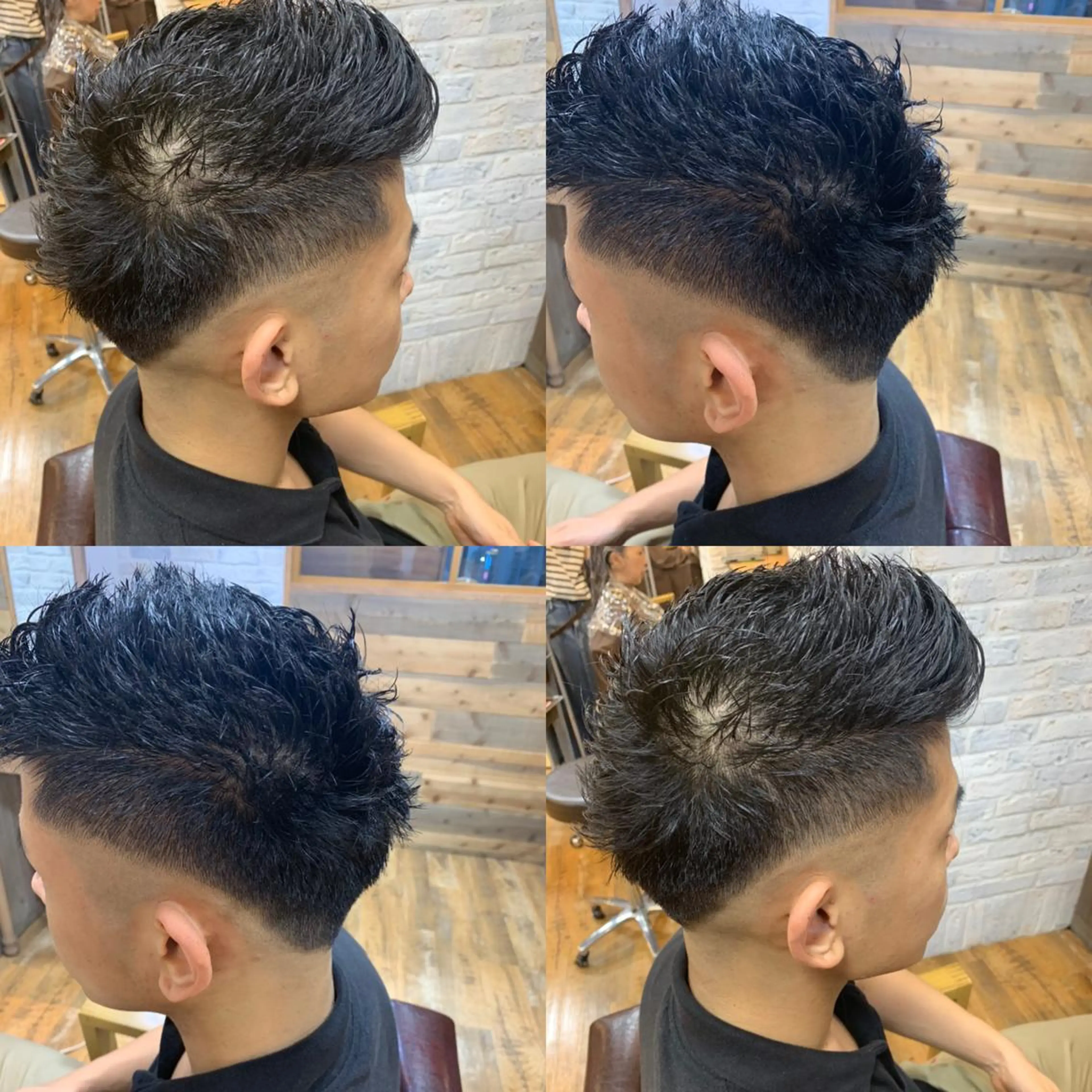 ショート メンズ カット メンズカット　パーマ 特化美容師　中野稜平のヘアスタイル