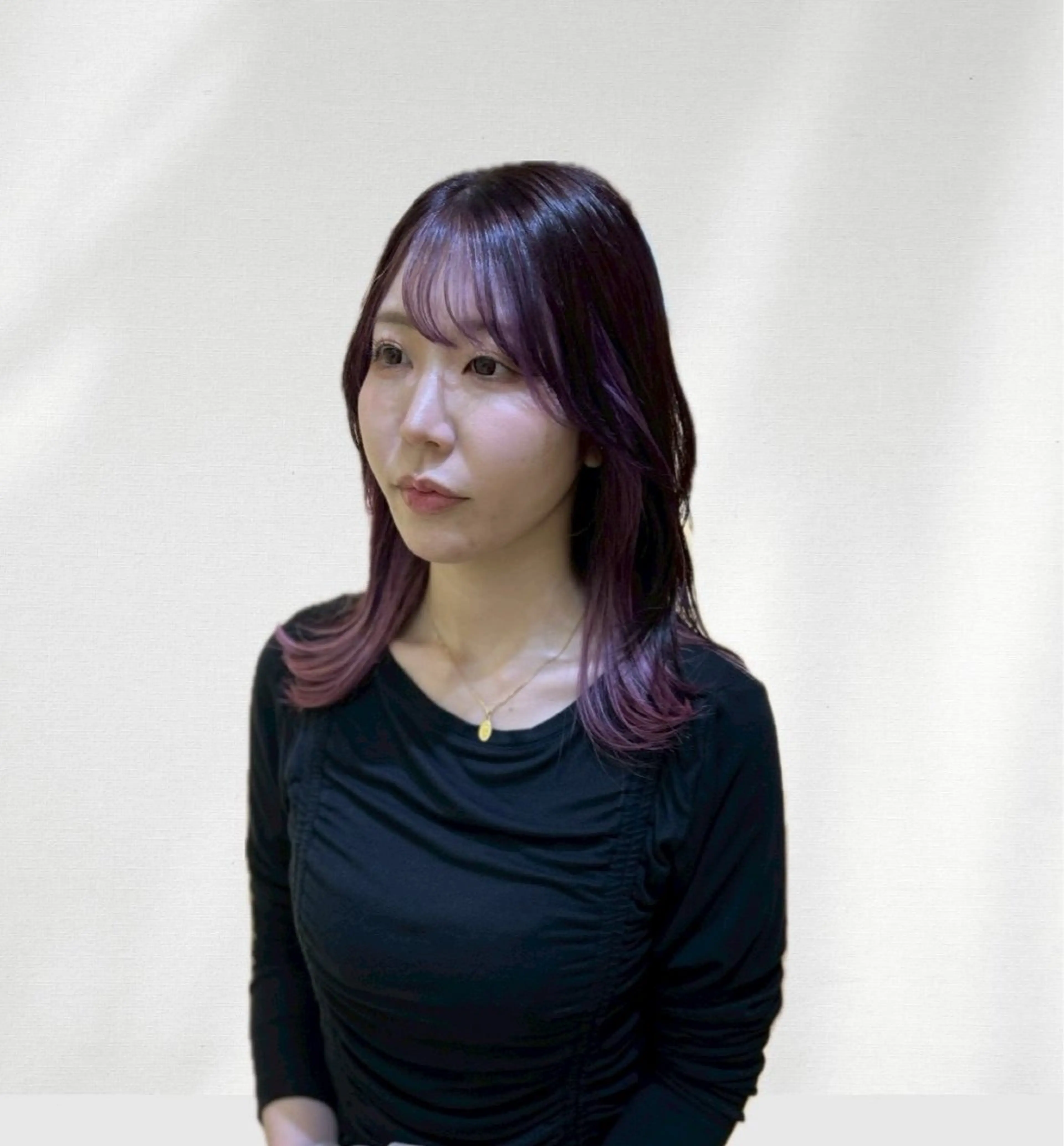 セミロング カット ヘアカラー Bear Fruit 新潟店所属・美髪矯正／ 山田　千里のヘアスタイル