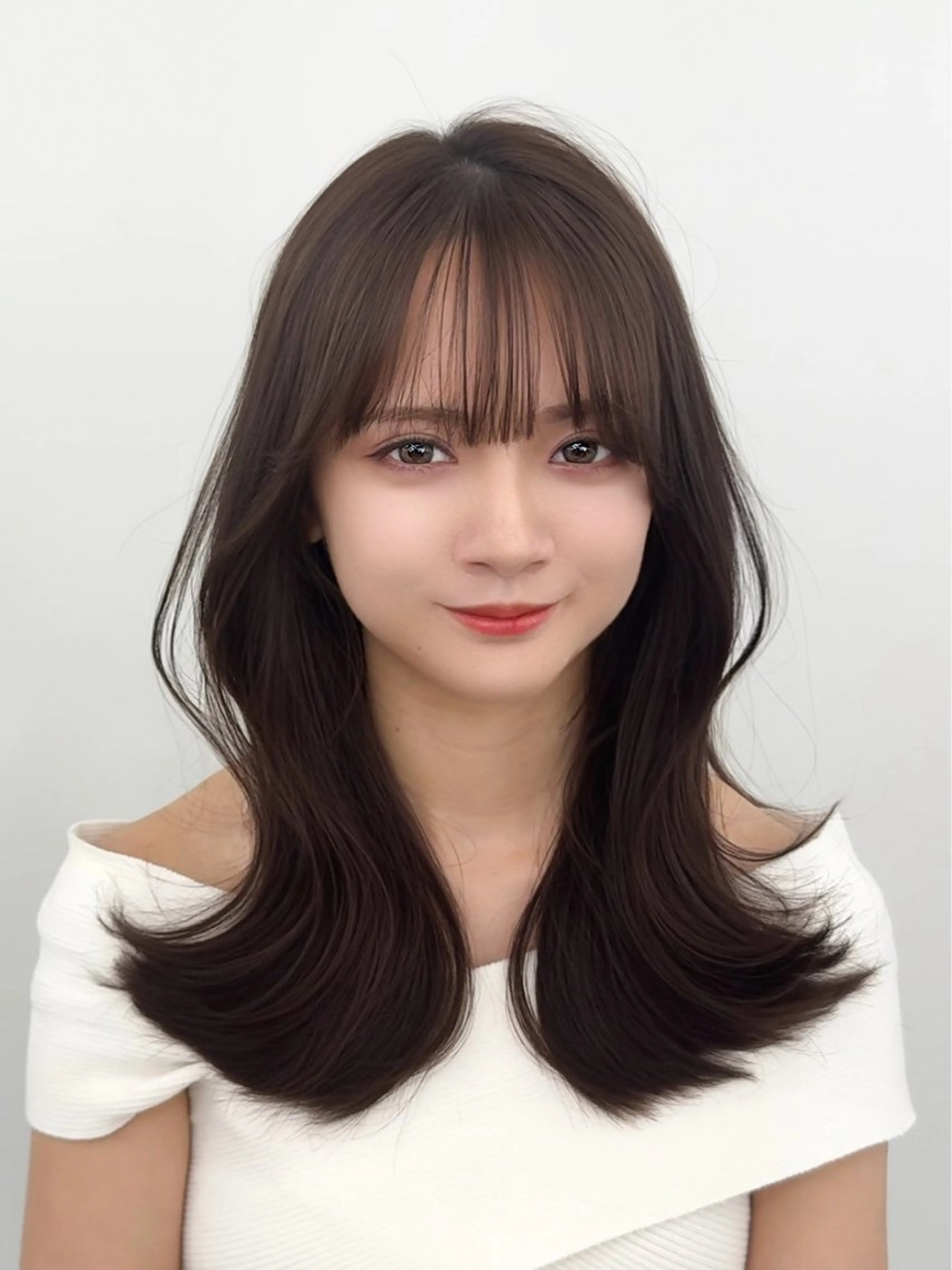 ミディアム カラー ヘアアレンジ カット ヘアカラー トリートメント 最小顔周りカット/ くびれヘア/窪田洸希のヘアスタイル