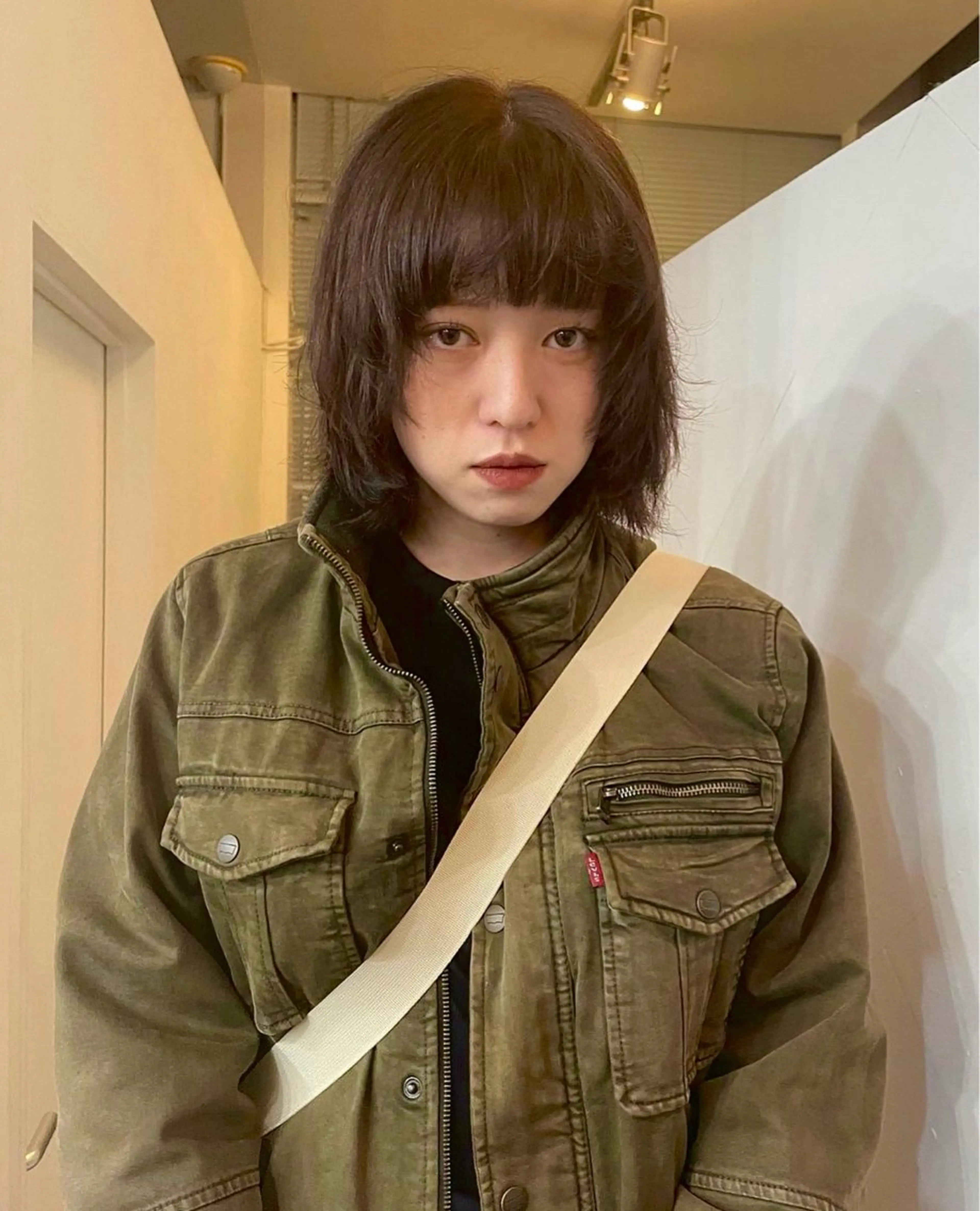ショート カラー ボブレイヤー ボブ レイヤーカット カット ヘアカラー トリートメント chiharu ボブ/ショートのヘアスタイル
