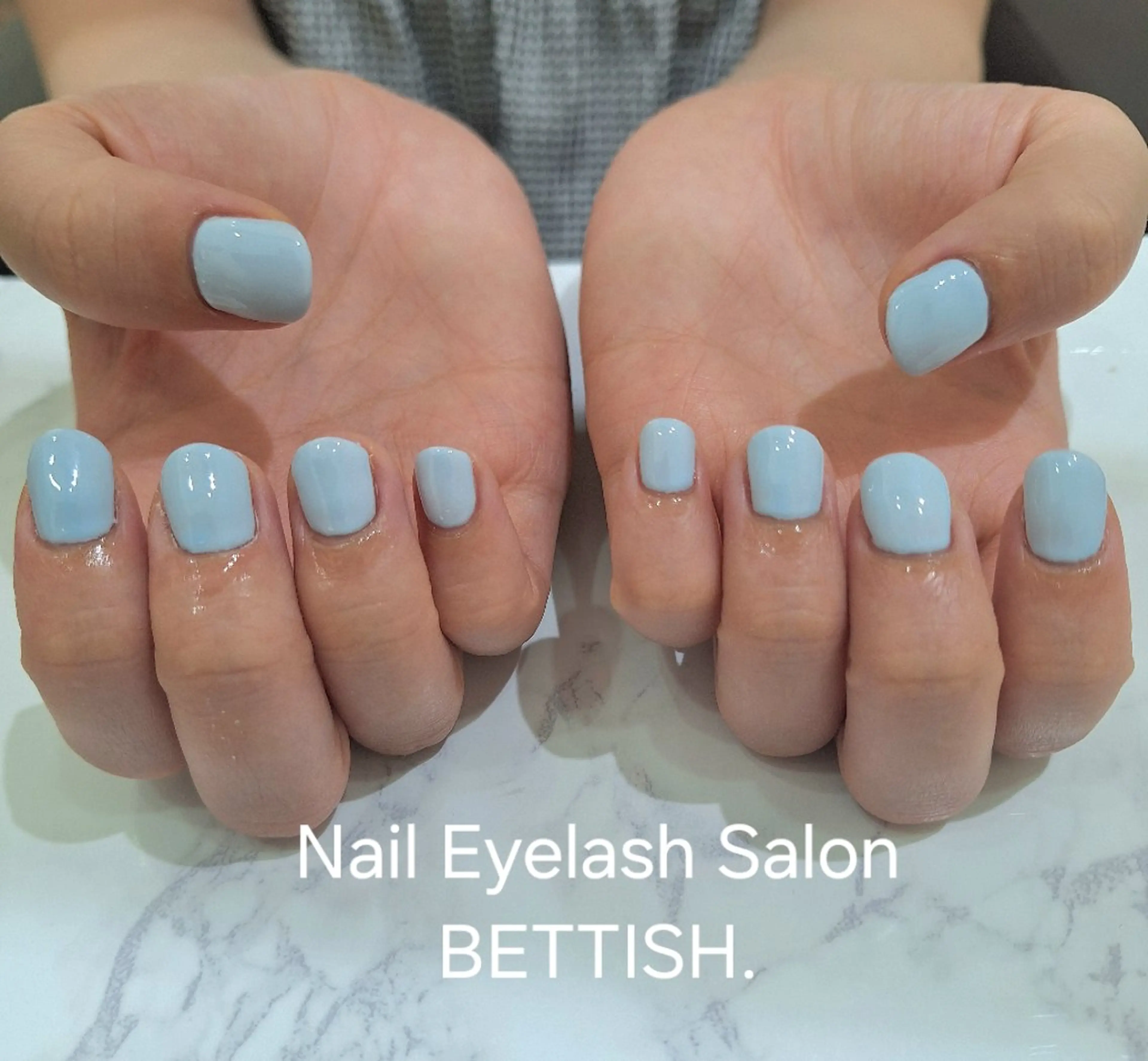 ネイル ブルー ハンドネイル BETTISH　 　AIRIのネイルデザイン