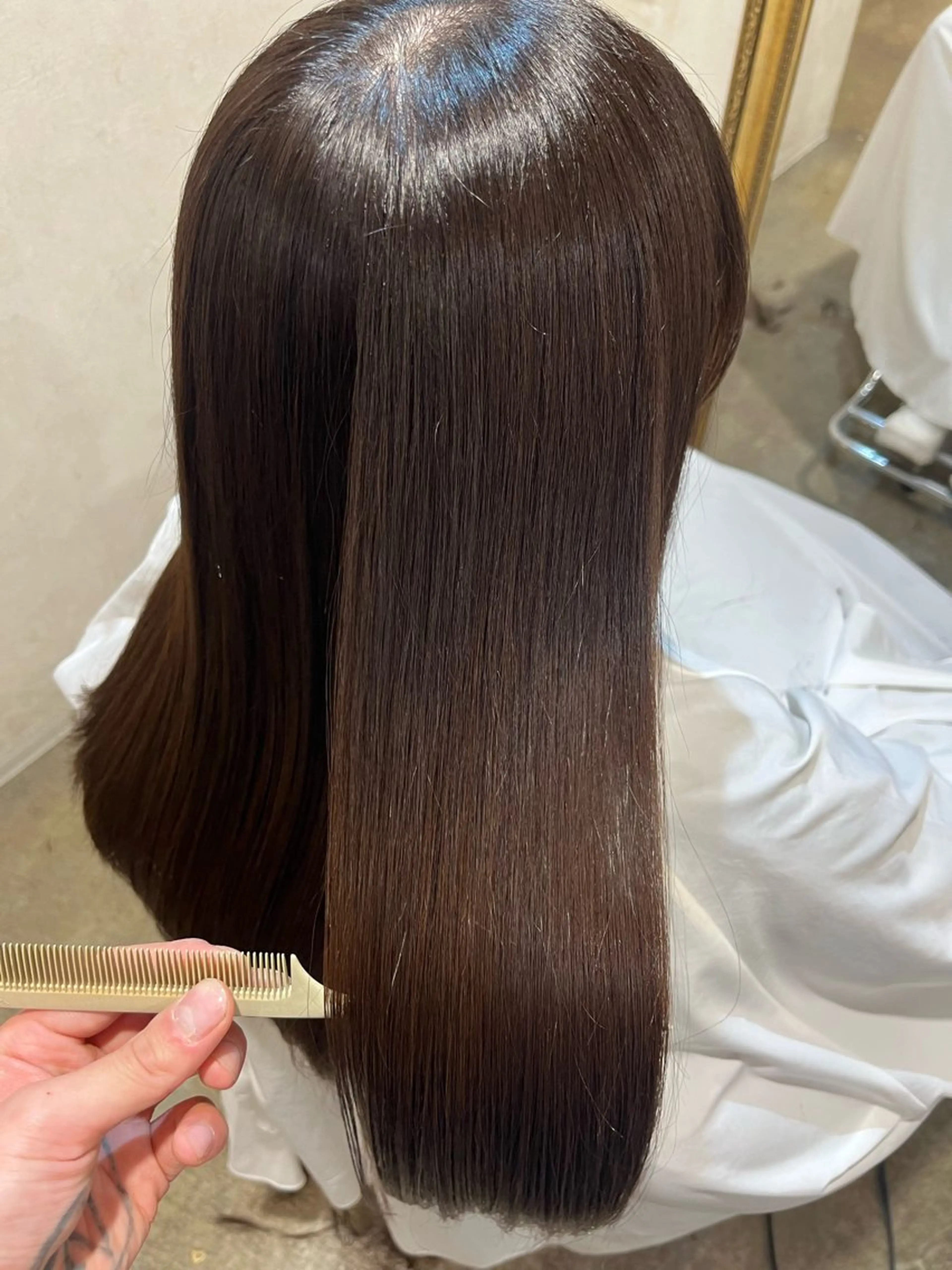 ロング カラー カット ヘアカラー トリートメント 新越谷Lusso 【OOSERA】のヘアスタイル