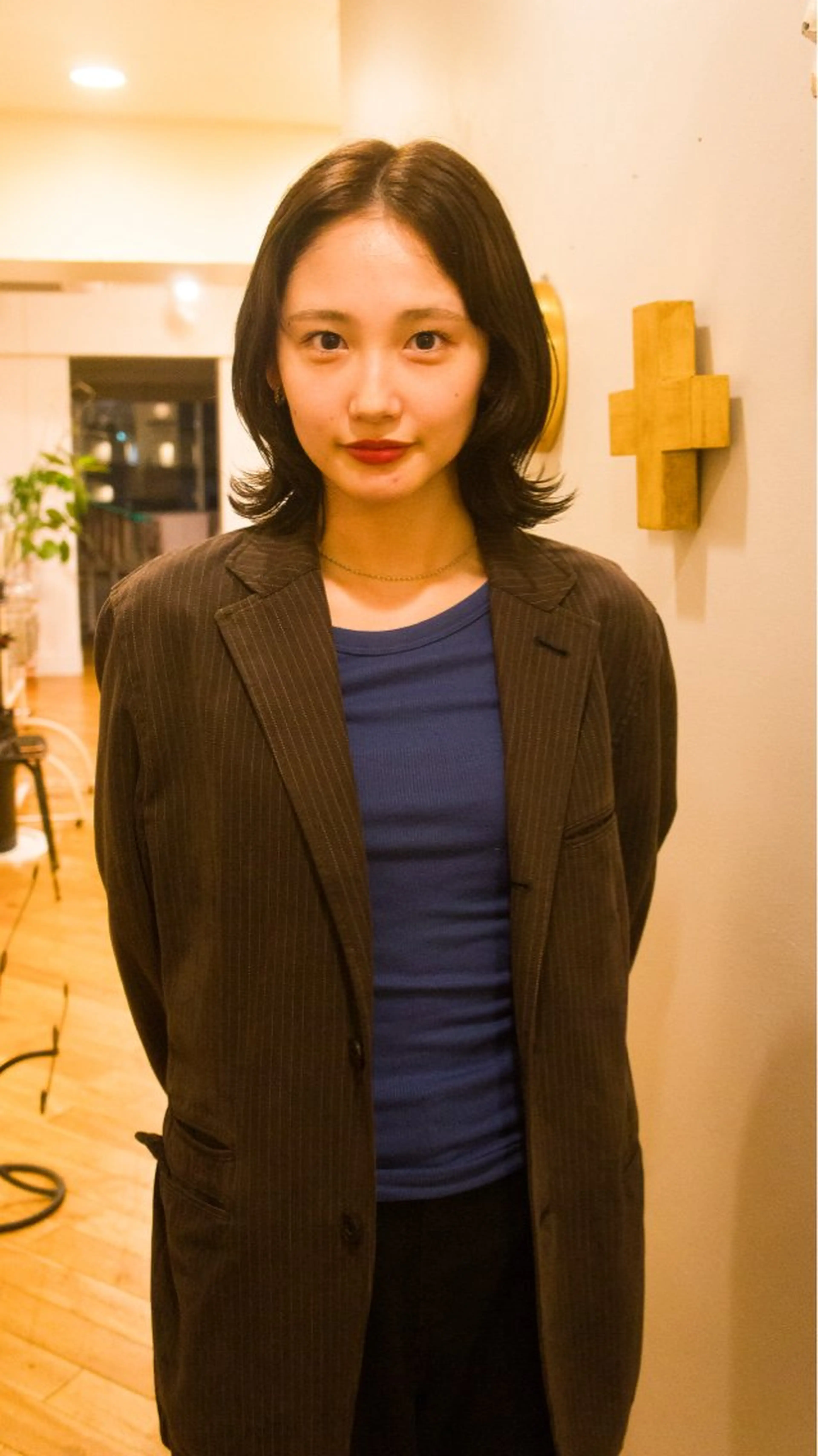ミディアム カラー 藤川 りんとのヘアスタイル