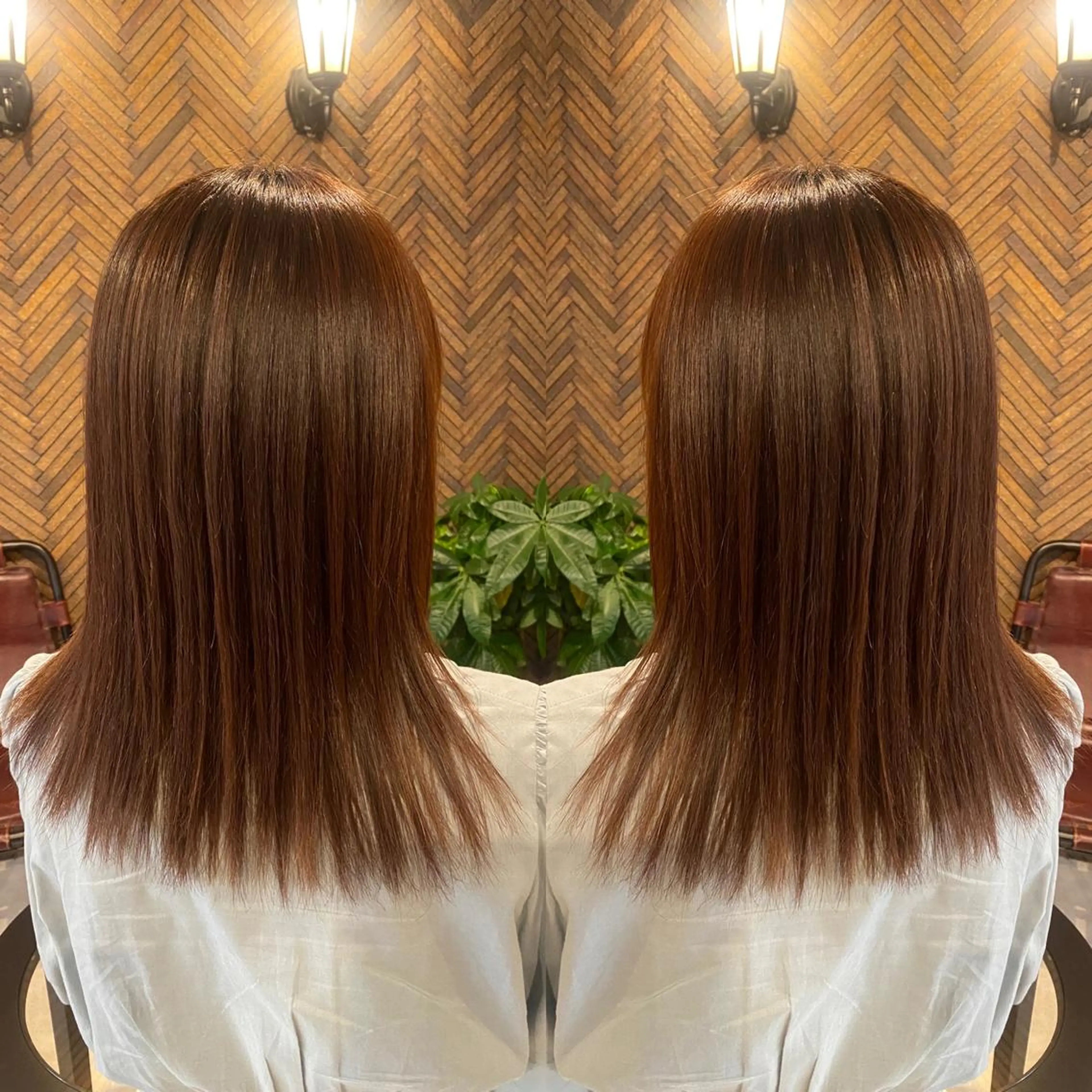 セミロング カラー カット トリートメント tocca 💜石田愛結💜のヘアスタイル