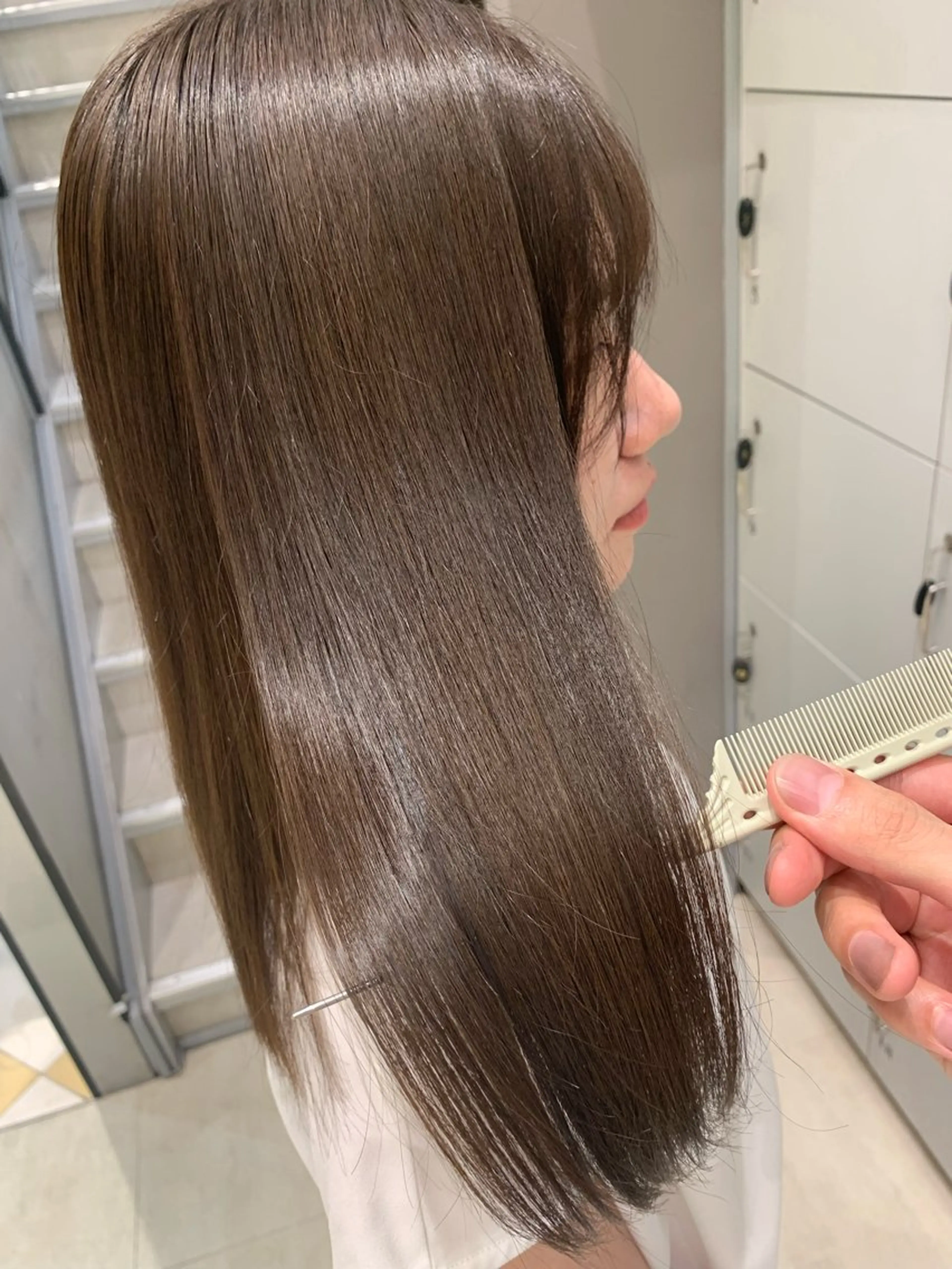 セミロング カット ヘアカラー トリートメント ヘアセット ✨上村 潤平✨メンズヘア✨のヘアスタイル