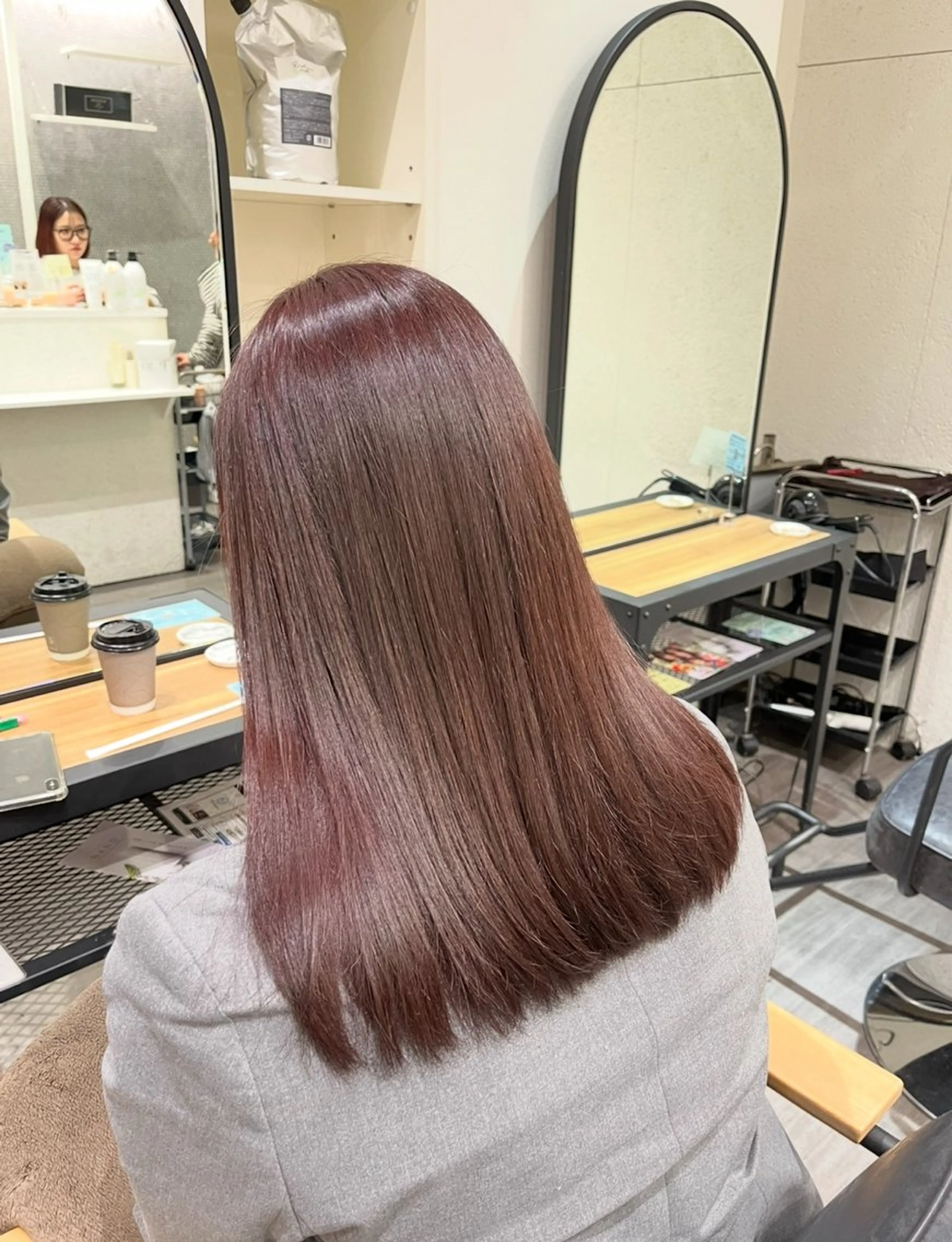 セミロング ヘアカラー cocotte みづき/艶カラー🫧のヘアスタイル