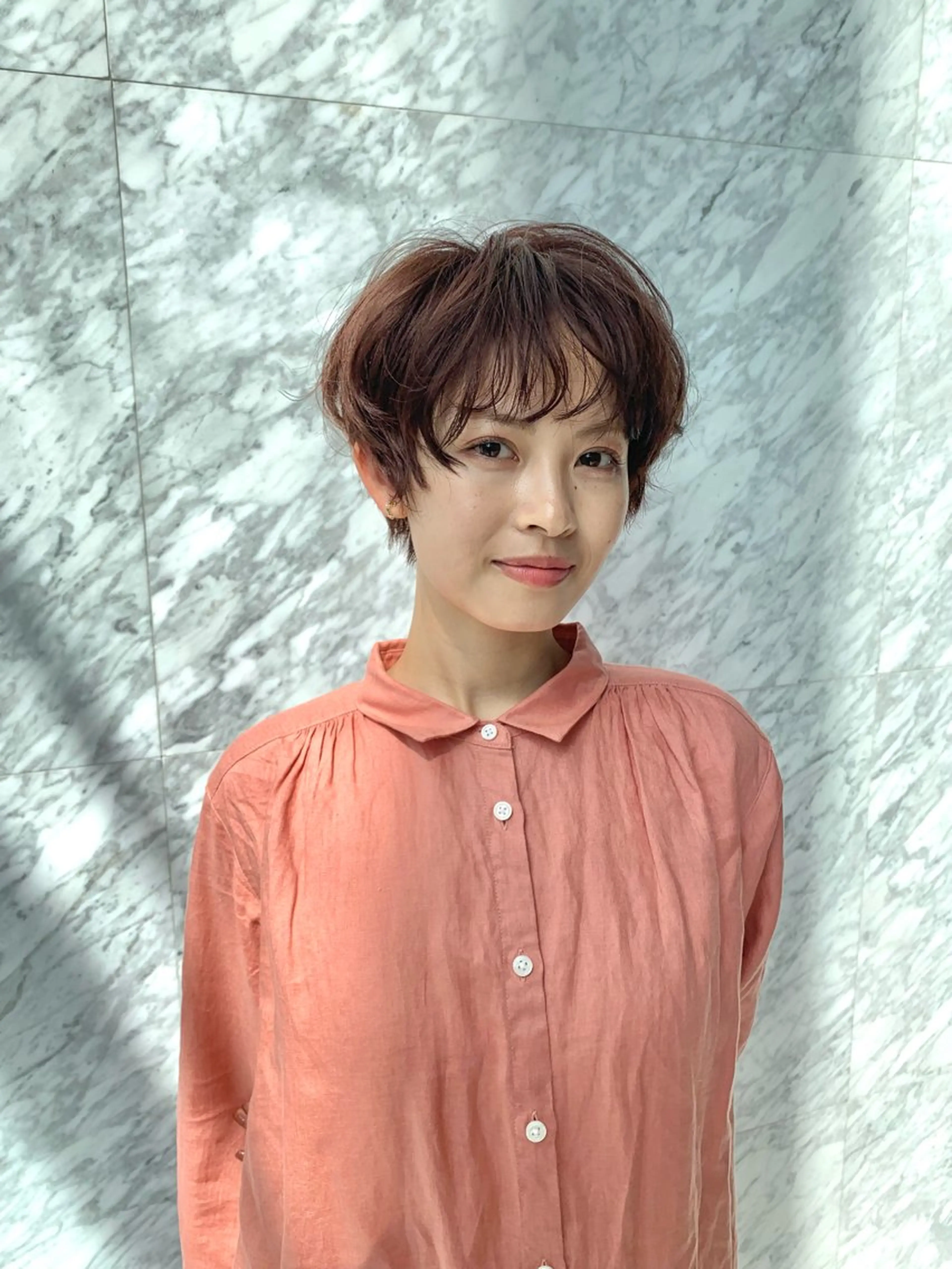 ショート くせ毛 ショートヘア カット トリートメント of hair所属・丸みショート 廣瀬隆志のヘアスタイル