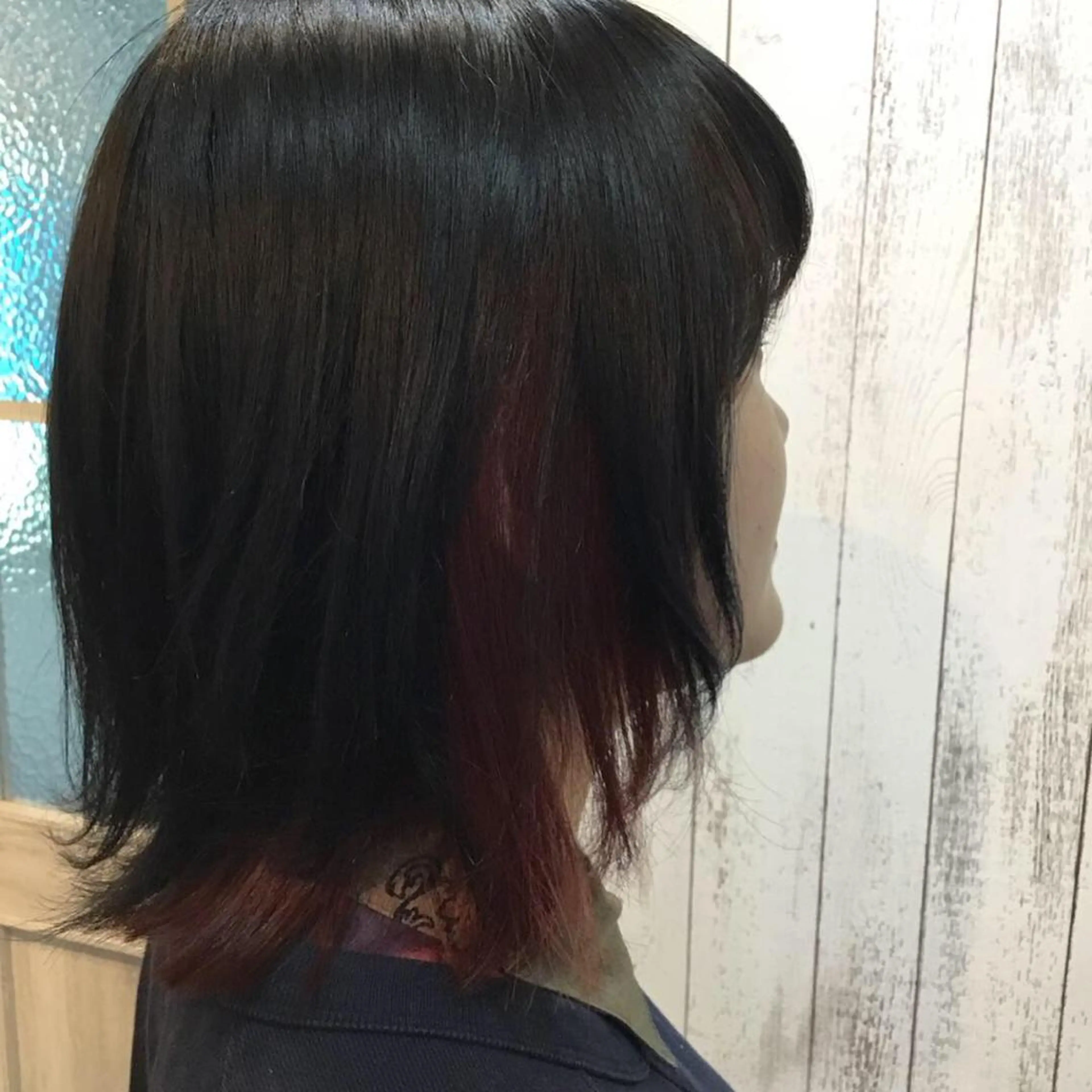 ミディアム カラー 金崎 新吾のヘアスタイル