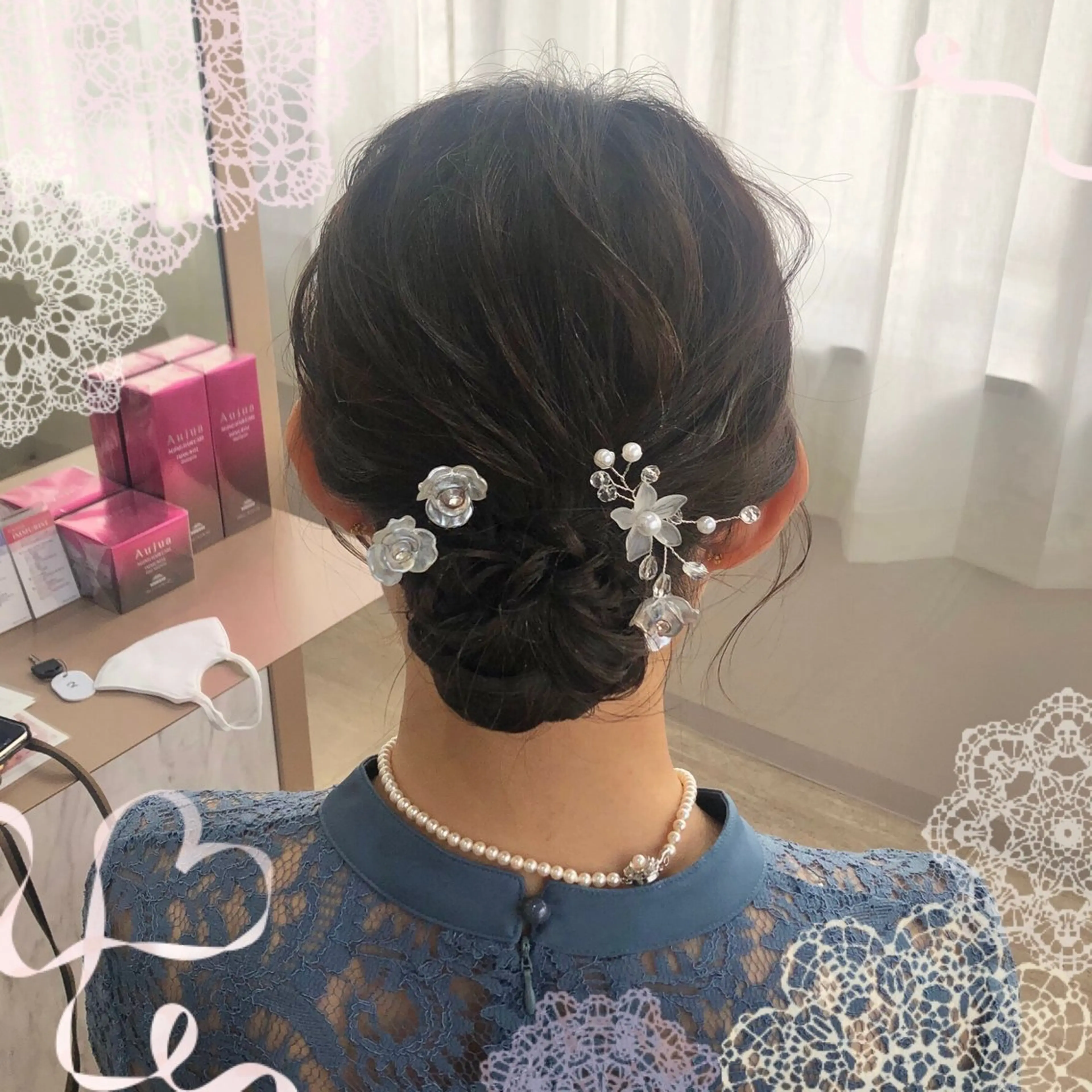 セミロング ヘアアレンジ 🐈‍⬛momo🐾 lovisのヘアスタイル