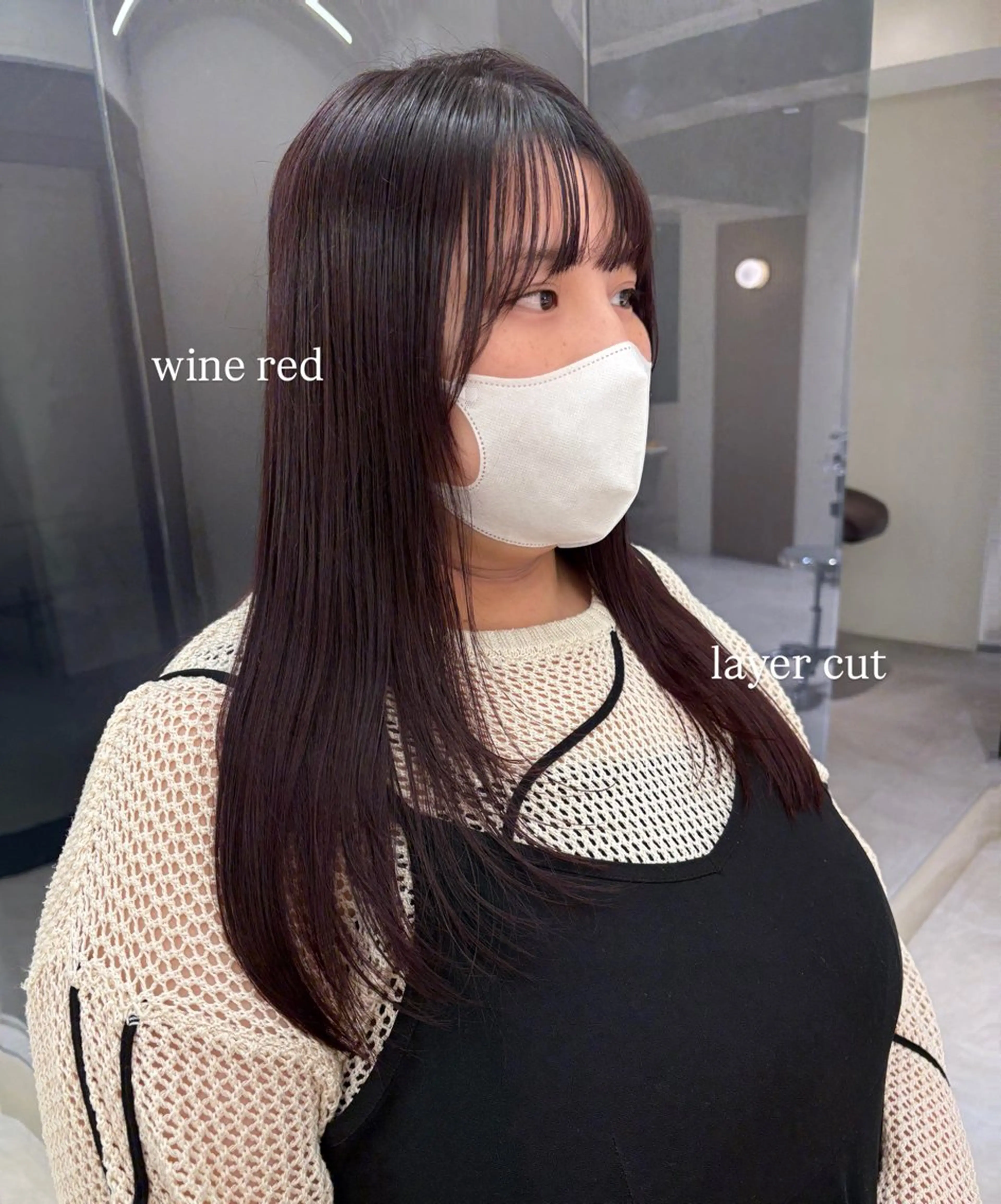 ロング カラー ダブルカラー レッドカラー ボブ レイヤーカット ロング カット ヘアカラー 💫CONTI⭐️ 船越 凪沙🎪のヘアスタイル