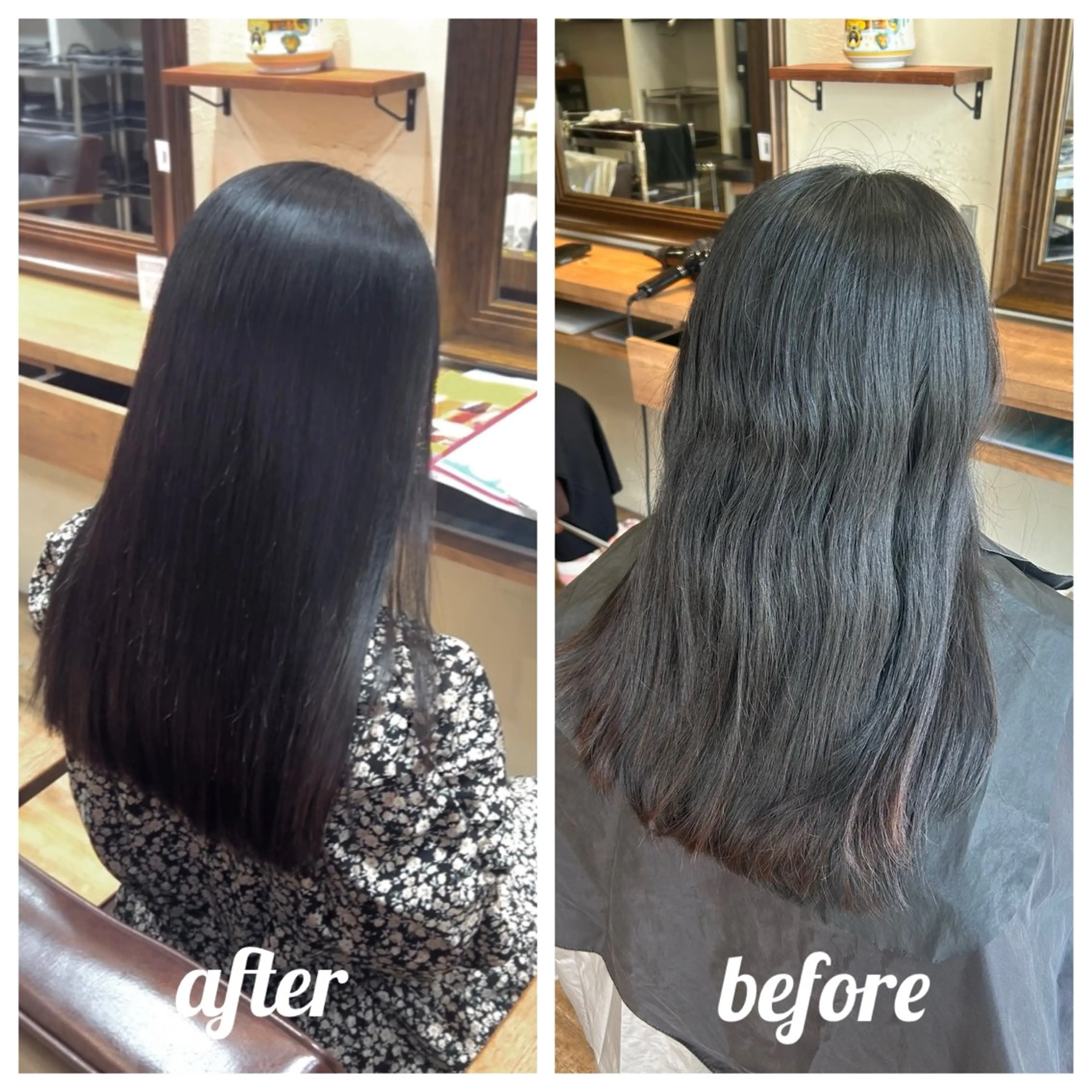 ロング カット 縮毛矯正 清永 隆二のヘアスタイル