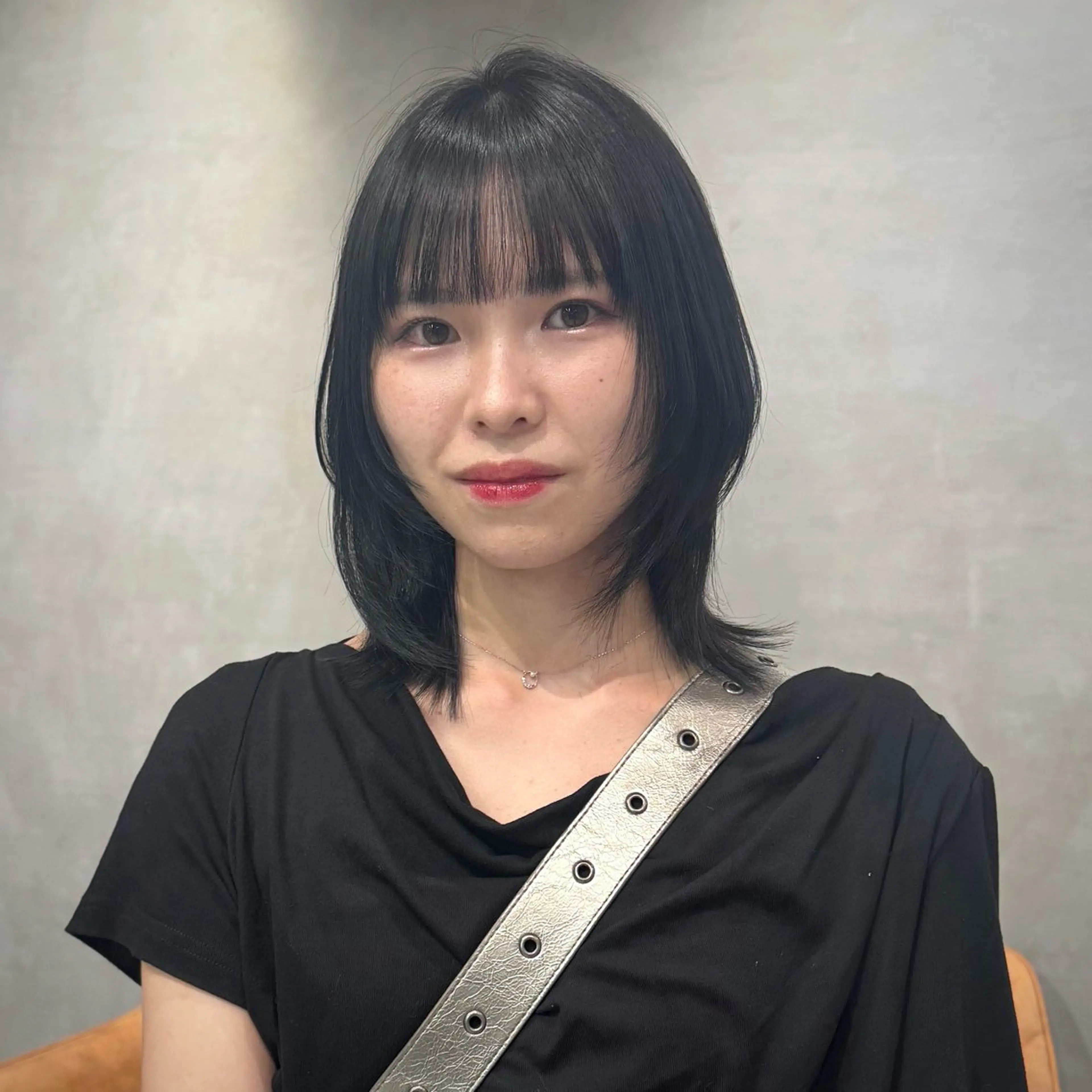 ミディアム カラー カット ヘアカラー トリートメント レイヤー/ウルフ🤎 mayo.のヘアスタイル