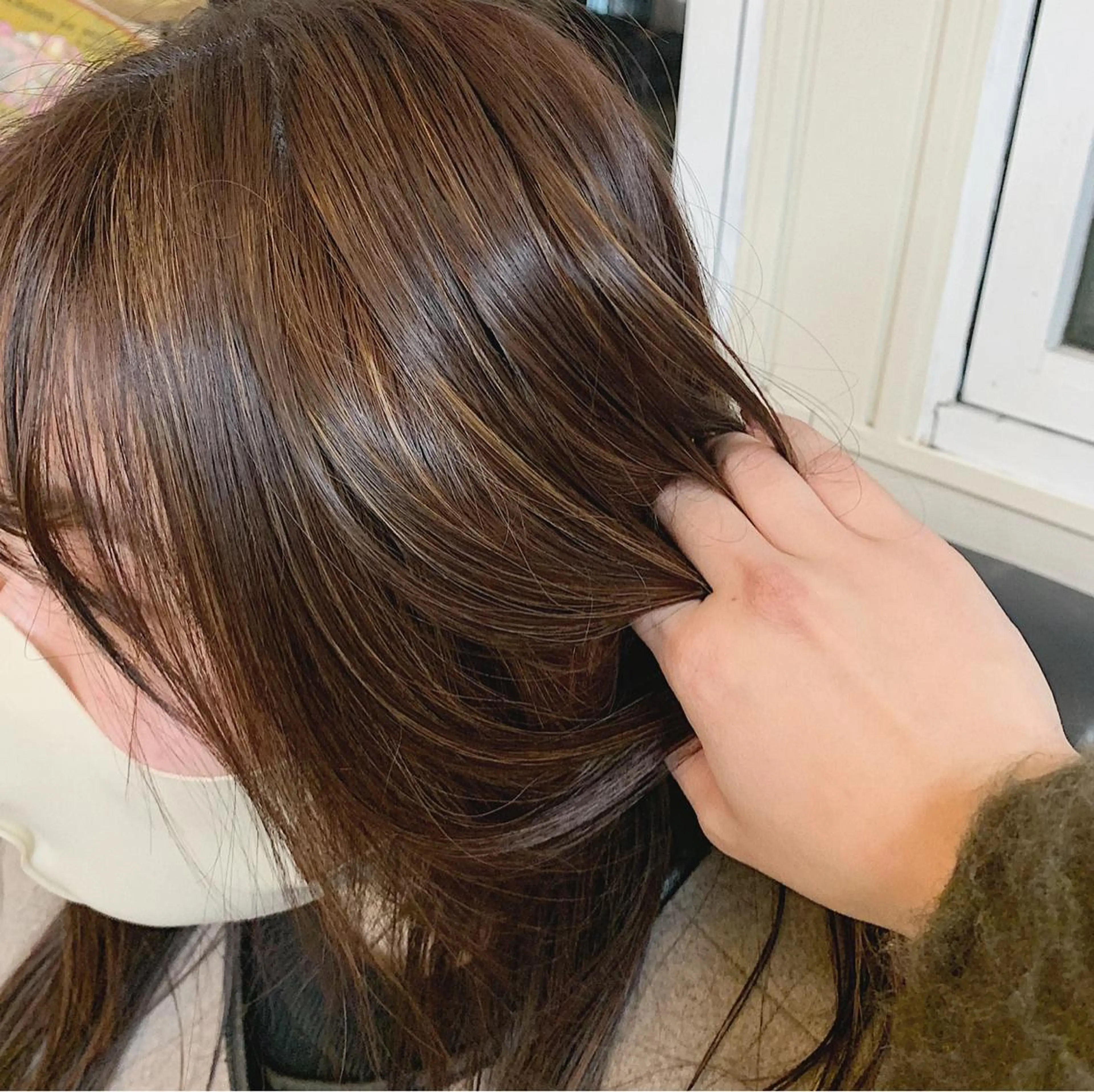ロング カラー ハイライトカラー ハイライト ヘアカラー hair design girl所属・［girl］ MIKIのヘアスタイル