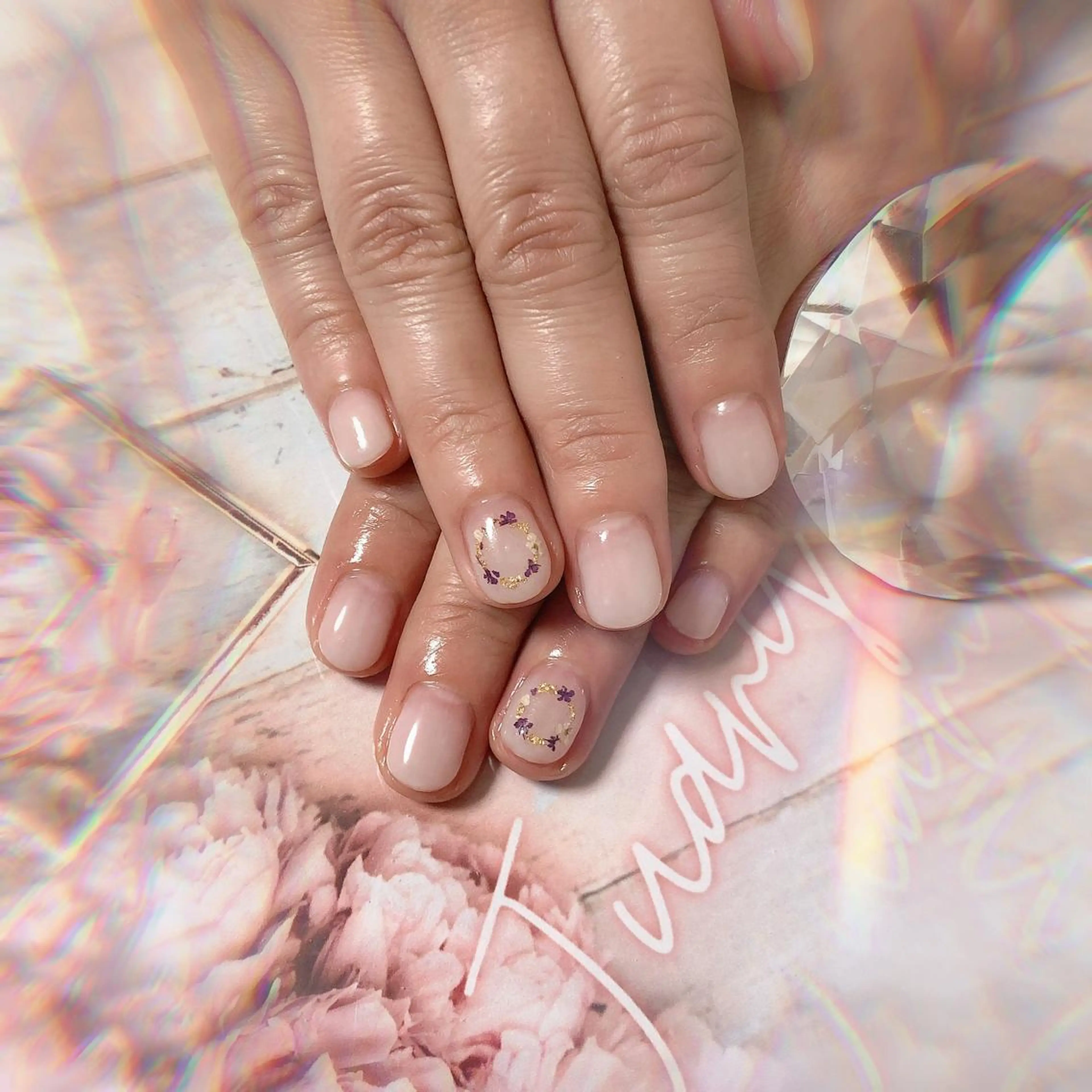 ショート ネイル ハンドネイル ハンドケア 💎ビューティサロン 湘南　RIRAN💎のネイルデザイン