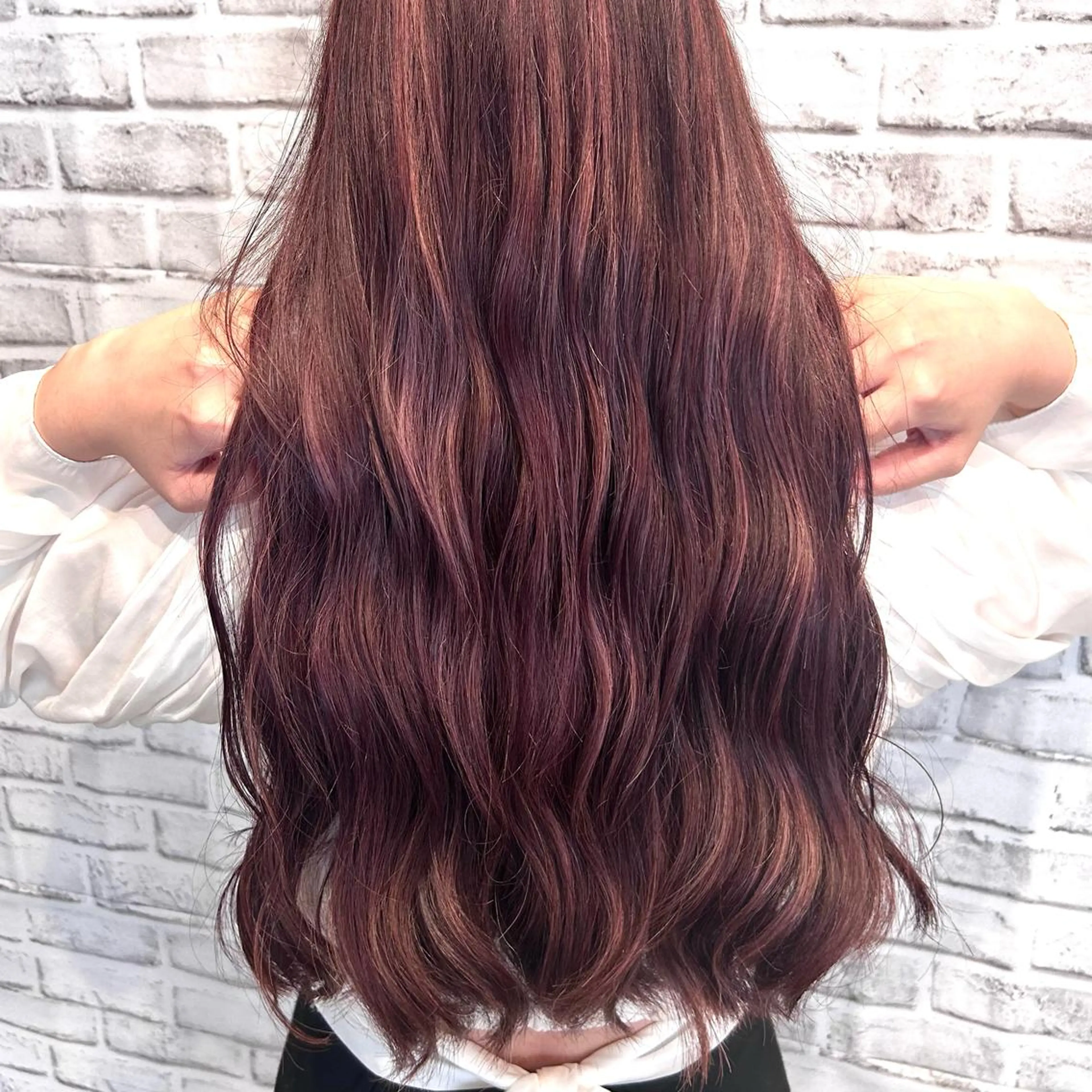 ロング ハイライト ayana by ayala所属・❤️‍🔥 RENA❤️‍🔥のヘアスタイル