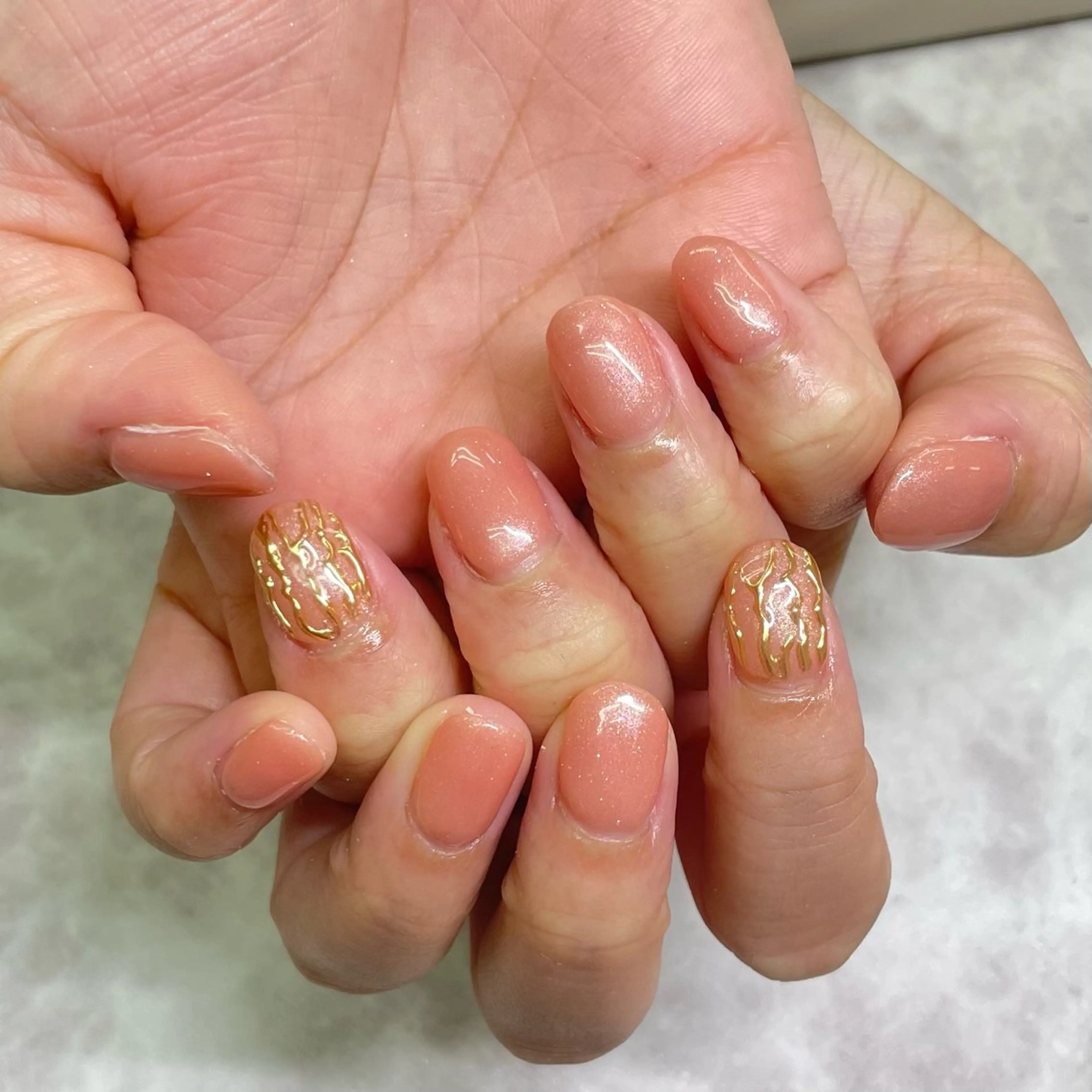 【オフあり】ハンド💅🏻🫧 《ワンポイントアートコース💎》 パラジェル変更可✨/新宿*.+ﾟの写真
