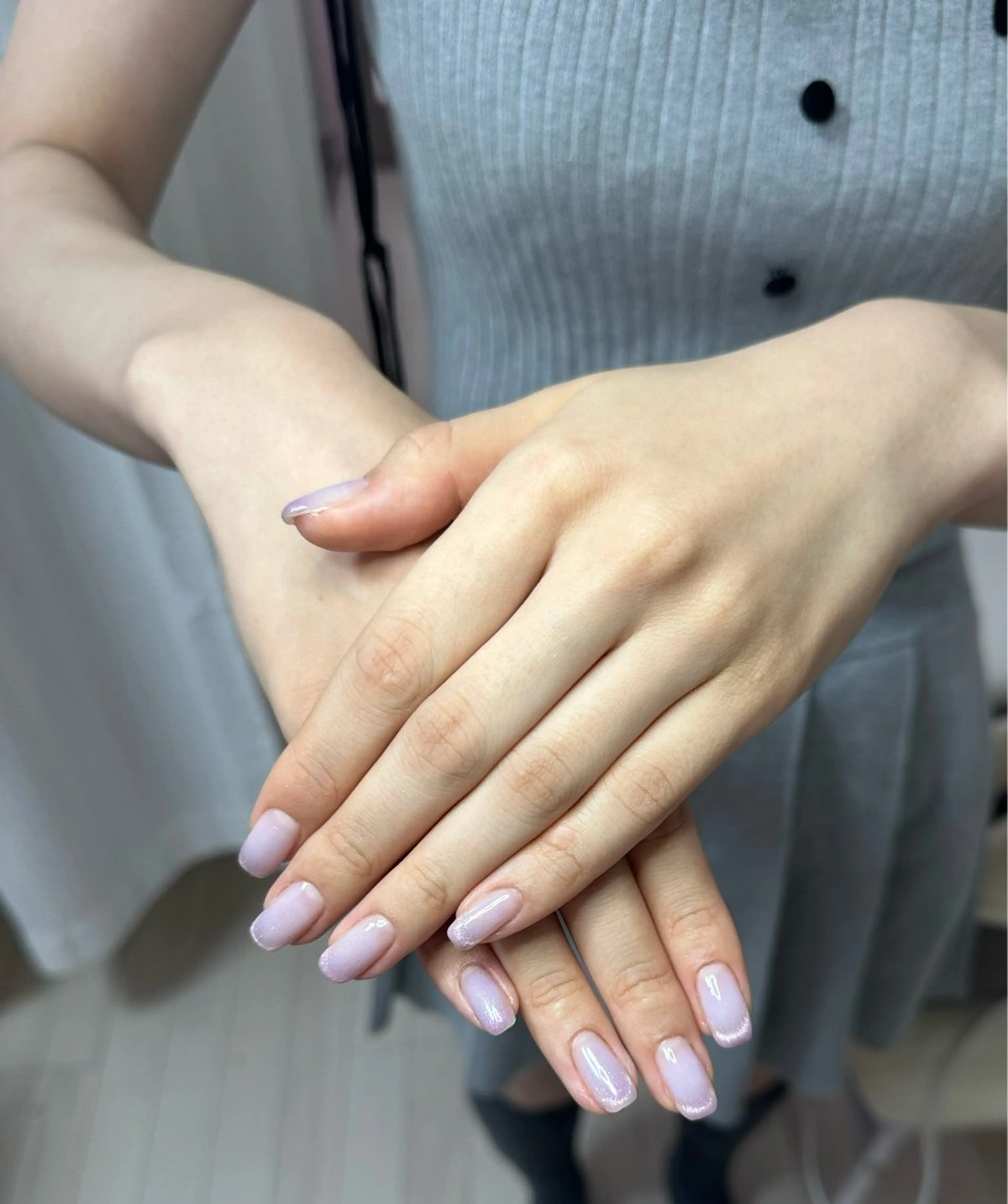 ネイル アートネイル オーロラネイル チークネイル フレンチネイル ガラスフレンチ ハンドネイル 🎀 あやのネイルデザイン
