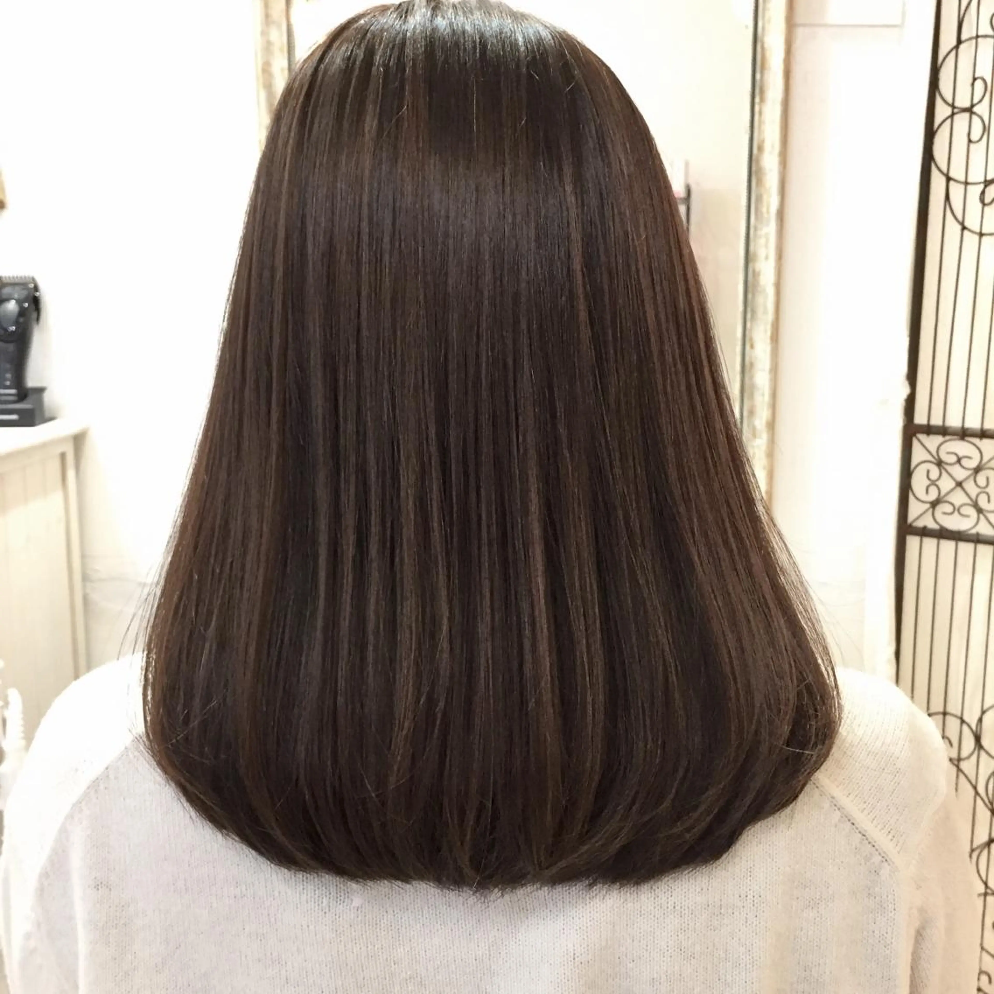 ショート ミディアム セミロング ロング カラー グレージュ ハイライトカラー ハイライト 【代表】田川 祐也のヘアスタイル