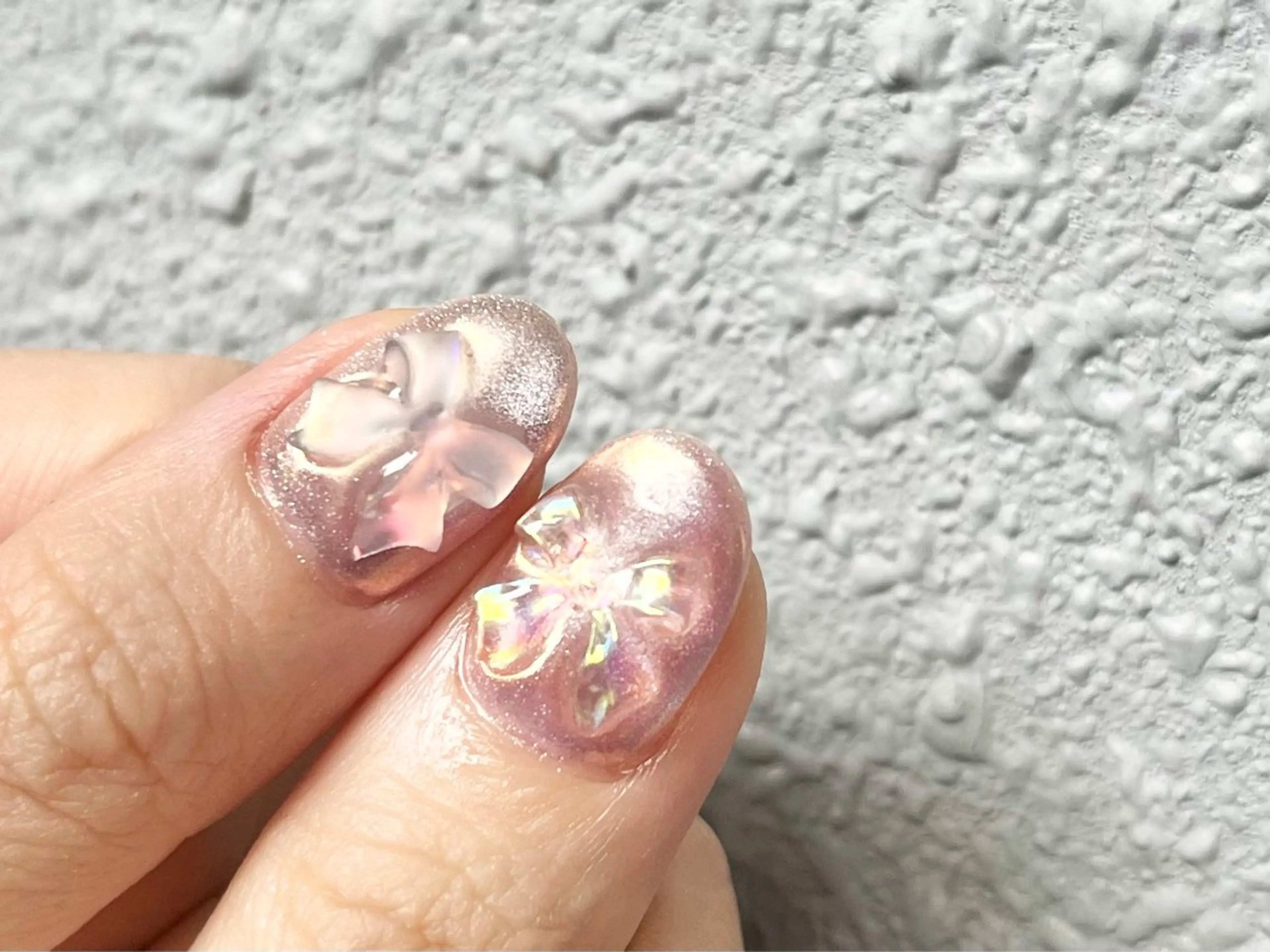 ネイル 氷ネイル・うるうるネイル キラキラネイル nailsalon R’のネイルデザイン
