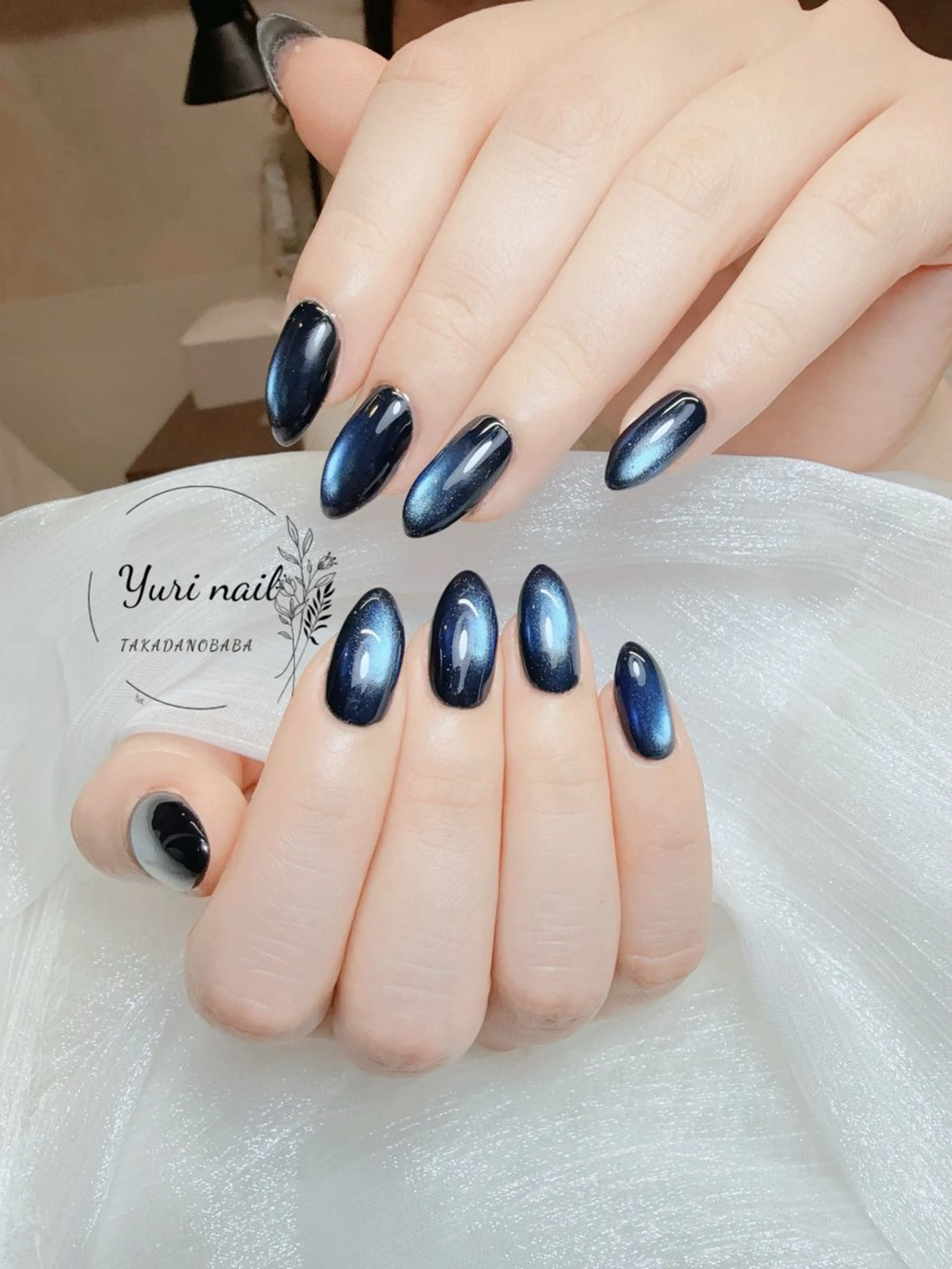 ネイル ボルドー ブラウン チークネイル ドット フットネイル ハンドネイル ハンドケア yurinail所属・yuri nail 高田馬場のネイルデザイン