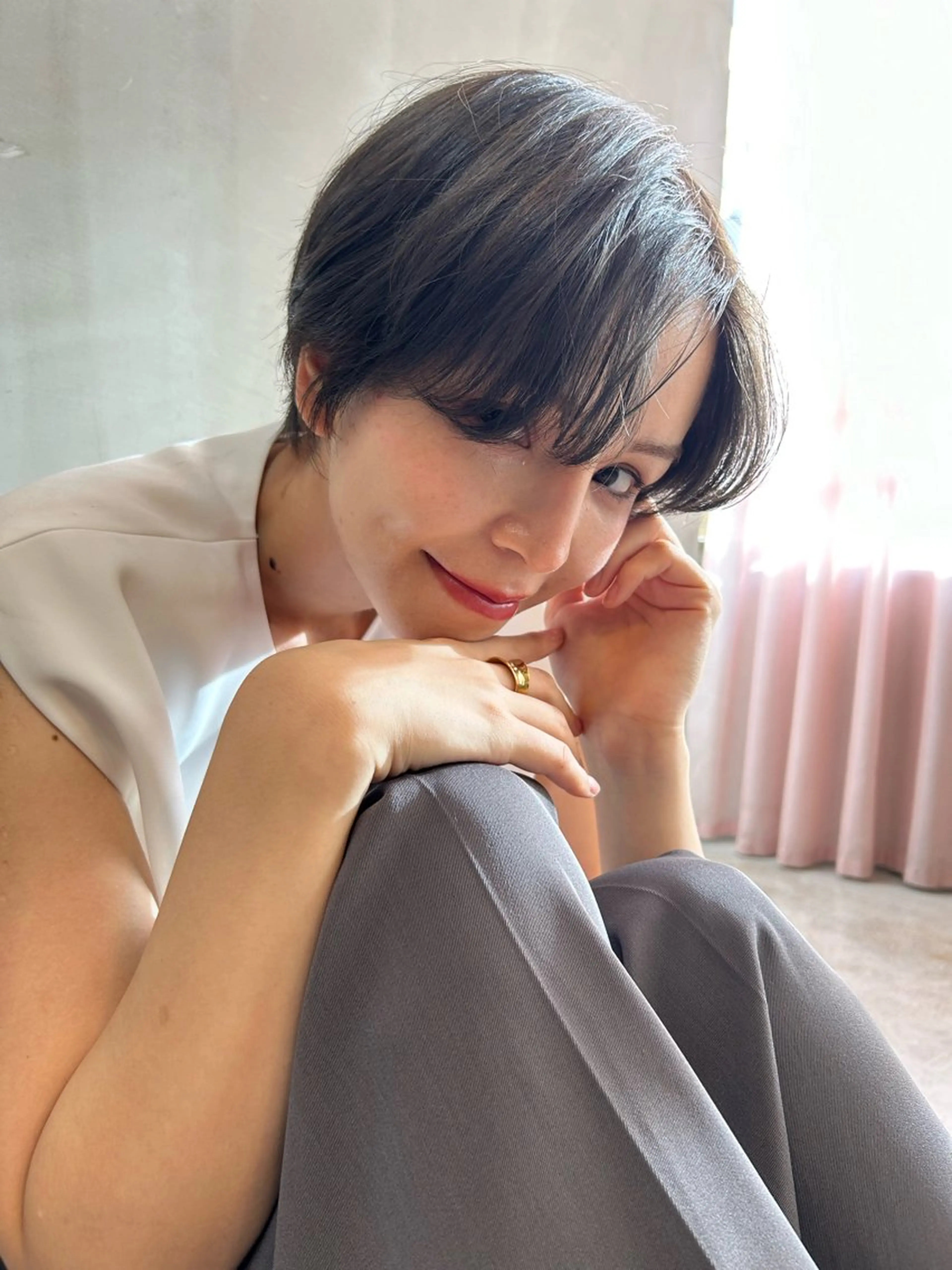 ショート カラー カット ヘアカラー トリートメント ショート/ボブ専門 宮脇美奈/南船場のヘアスタイル