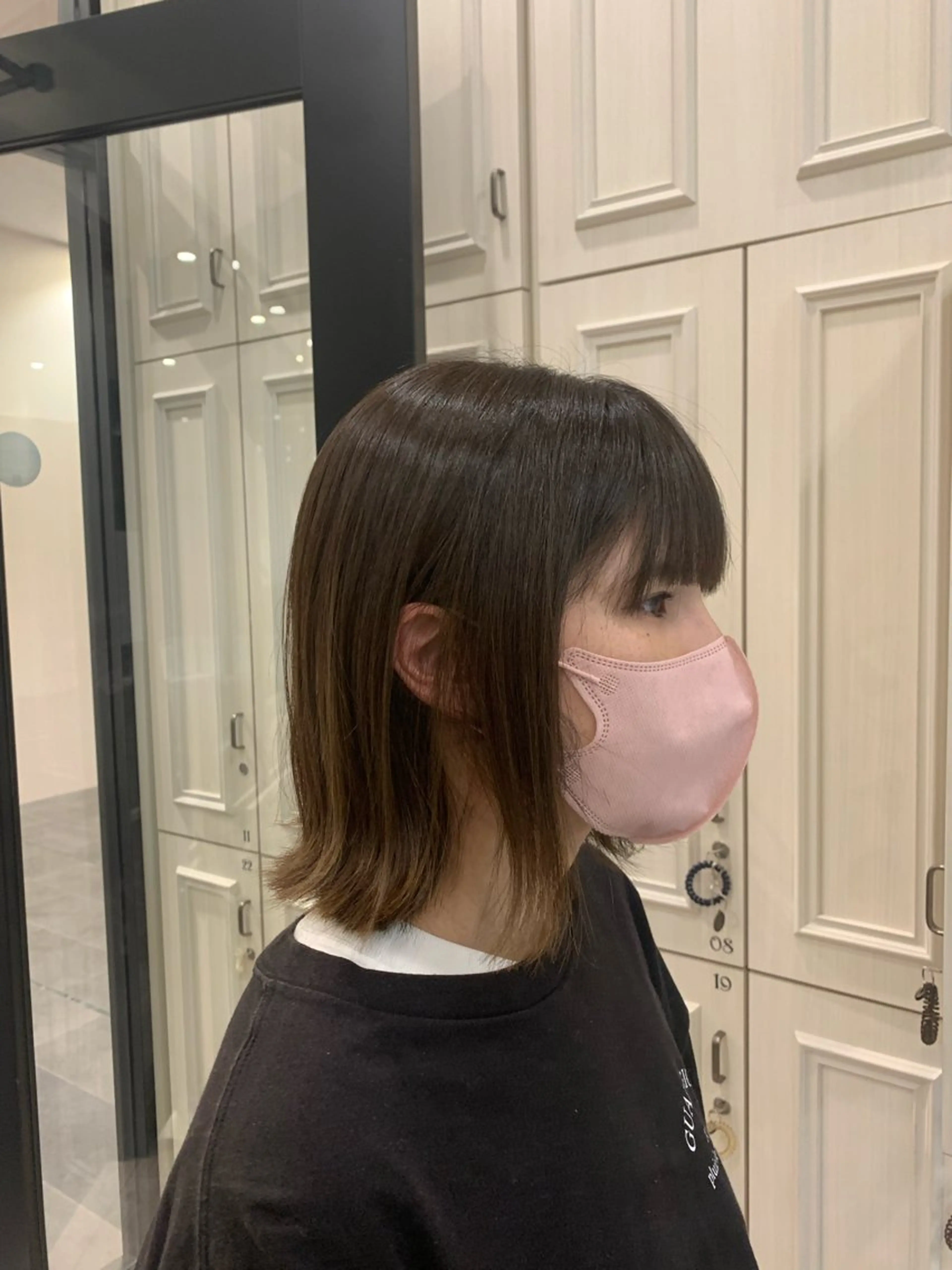 ミディアム 梅田美容室　山本 歩夢のヘアスタイル