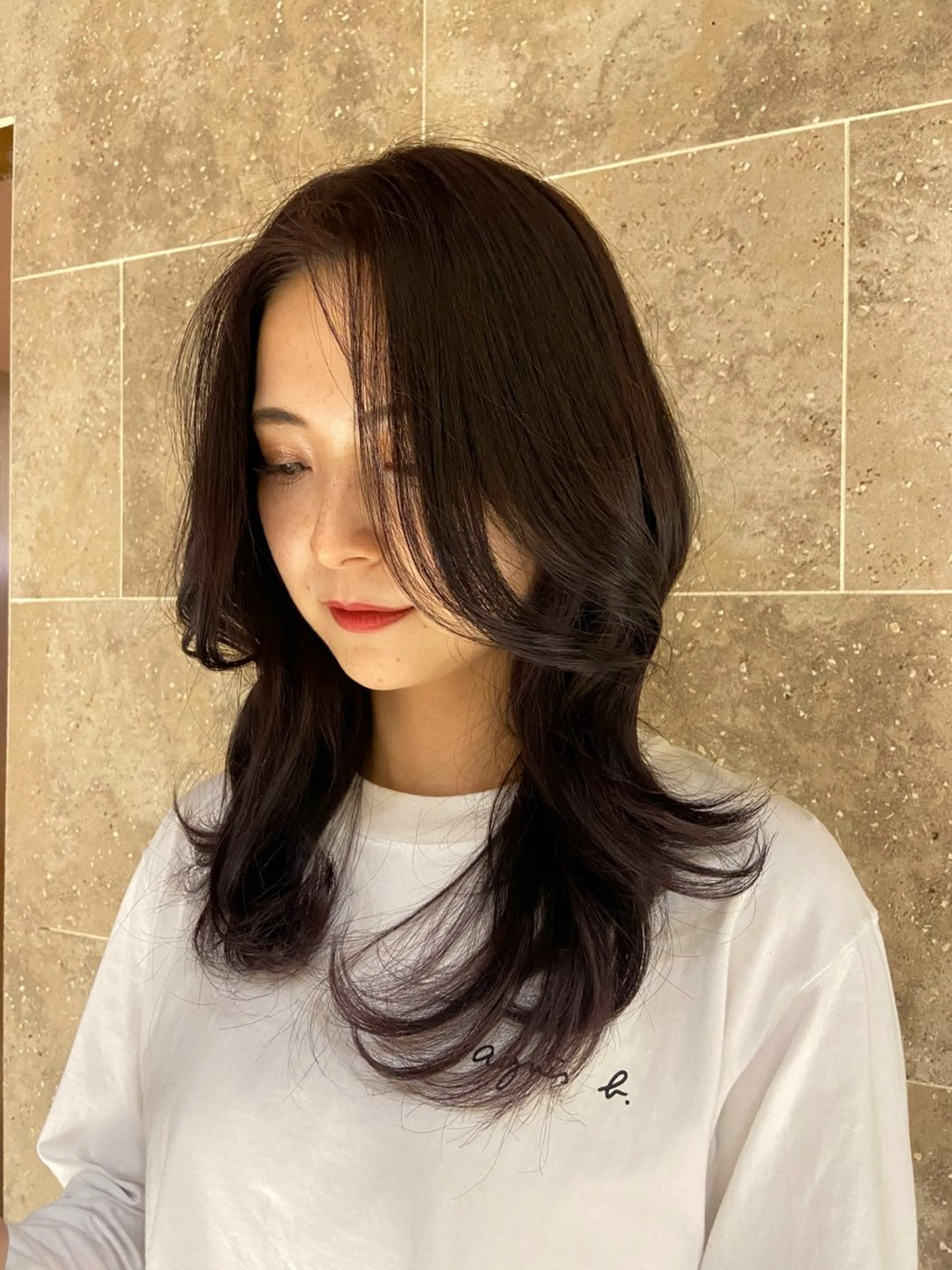 カラー カット ヘアカラー トリートメント 🎀大竹美侑/顔まわ りカット/レイヤーのヘアスタイル