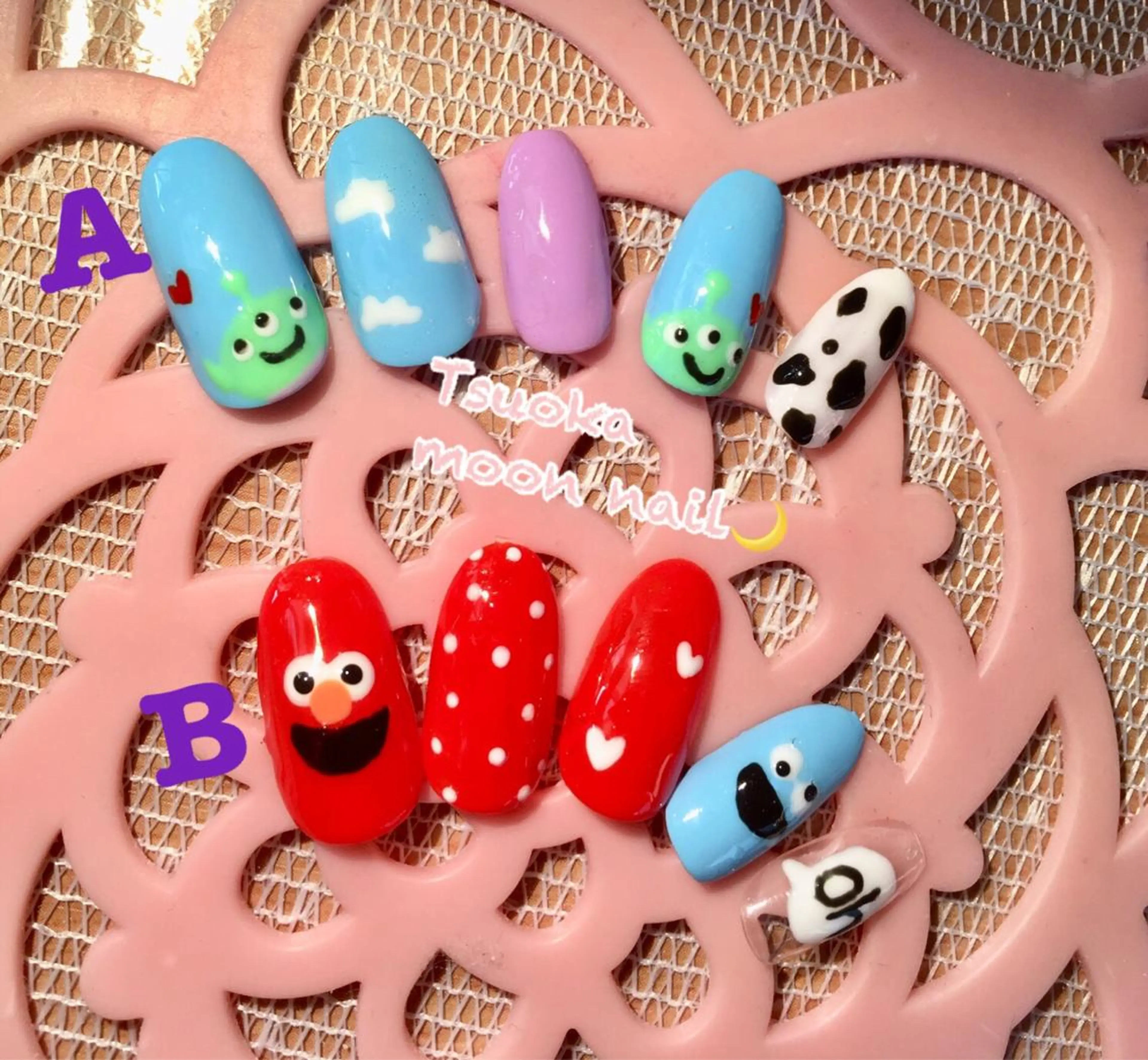 ネイル 🌙都岡 ムーンネイルのネイルデザイン