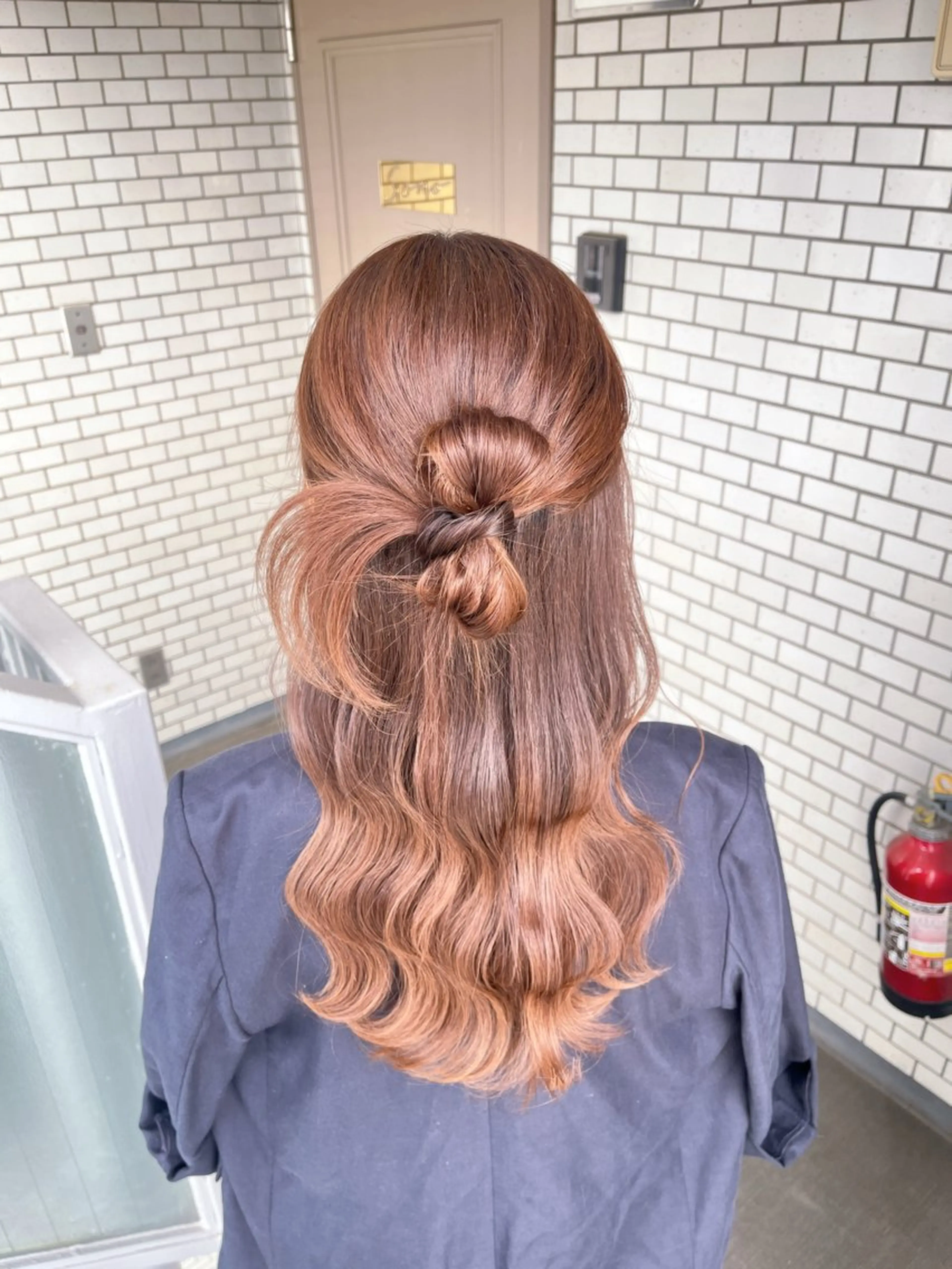 ヘアアレンジ ハーフアップ ヘアセット 垢抜けヘアメイク🫧 JURI🪽のヘアスタイル
