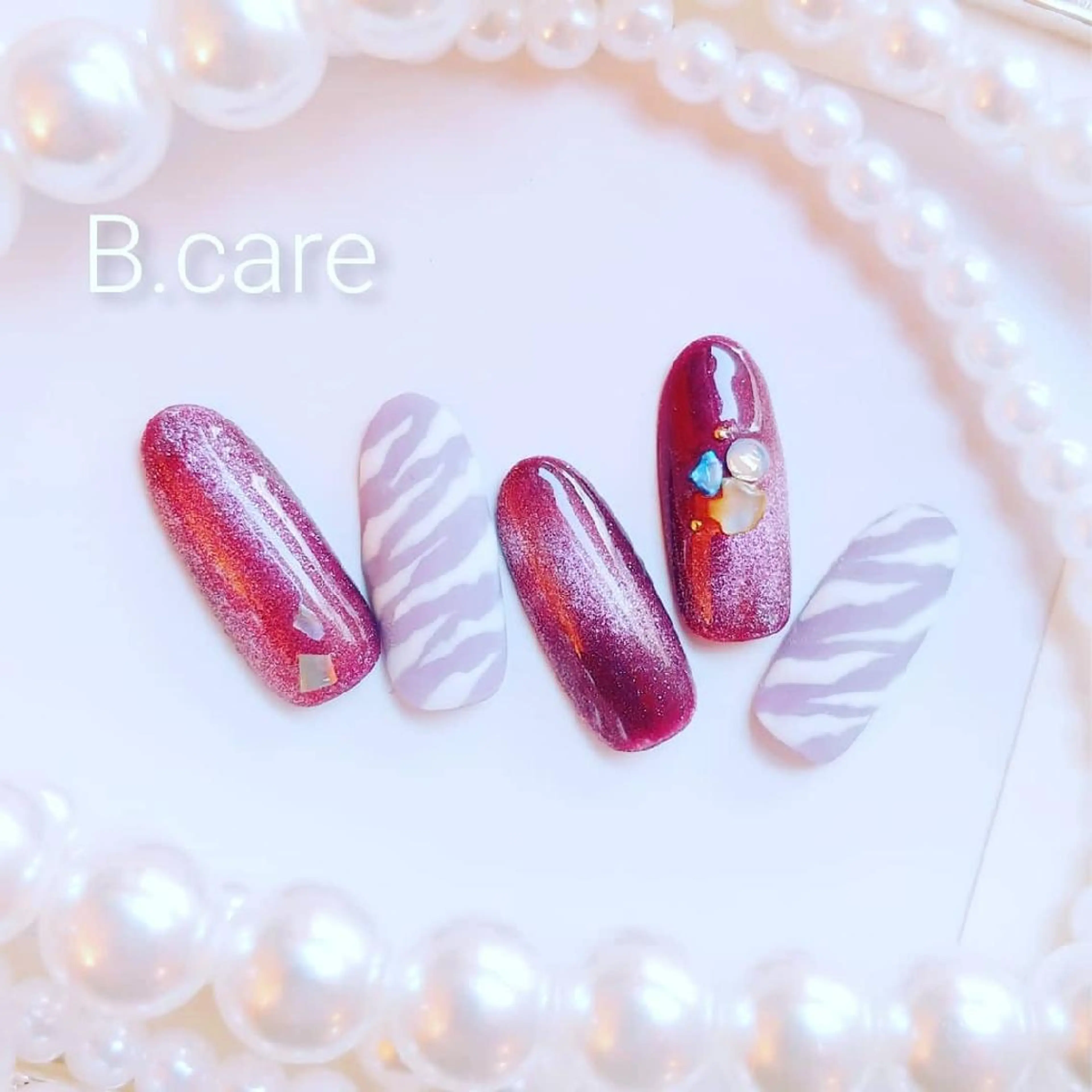 ネイル マグネットネイル B.care自由ヶ丘所属・早坂  のネイルデザイン