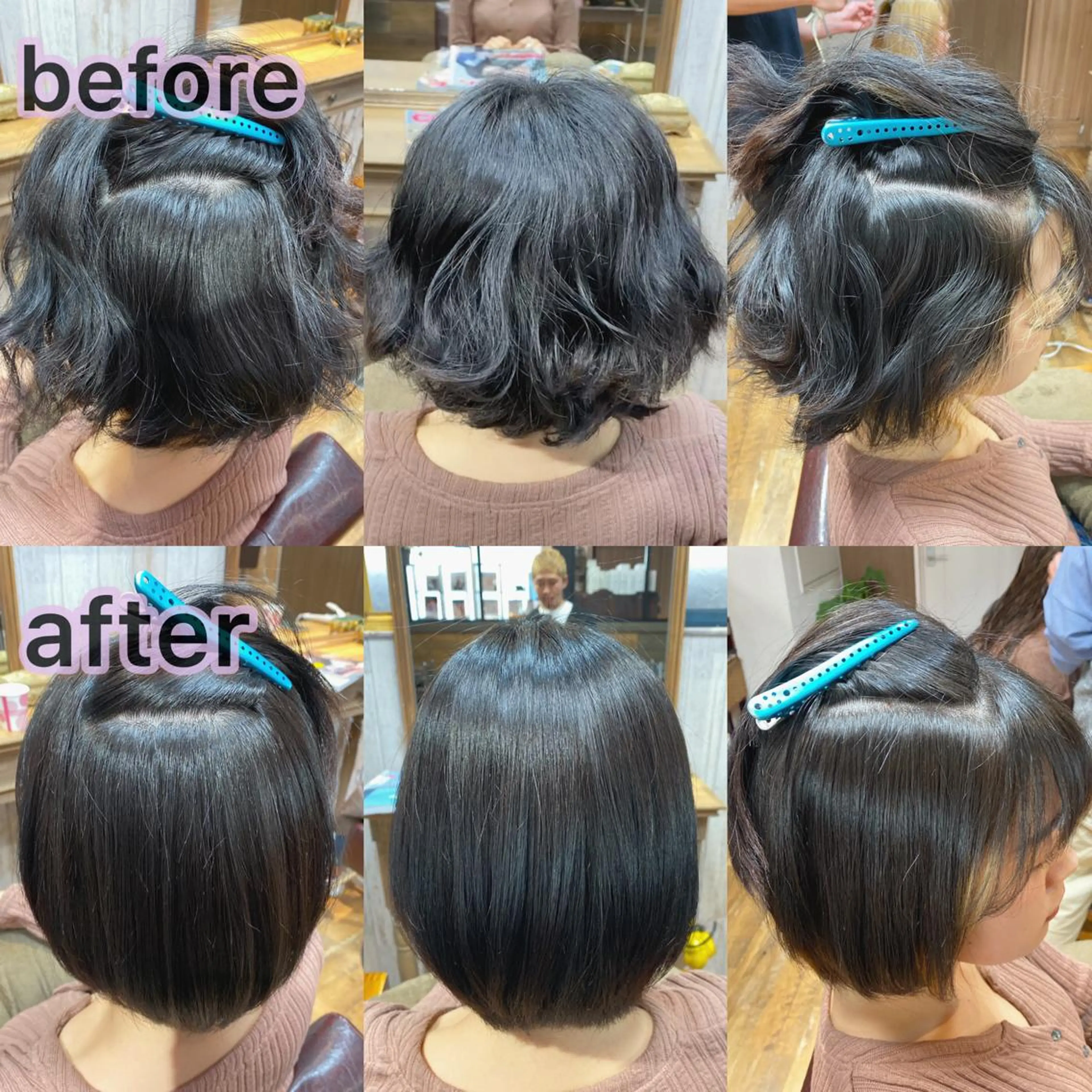 ミディアム パーマ ストレートパーマ 本物のブリーチ縮毛 /デサキショウヘイのヘアスタイル