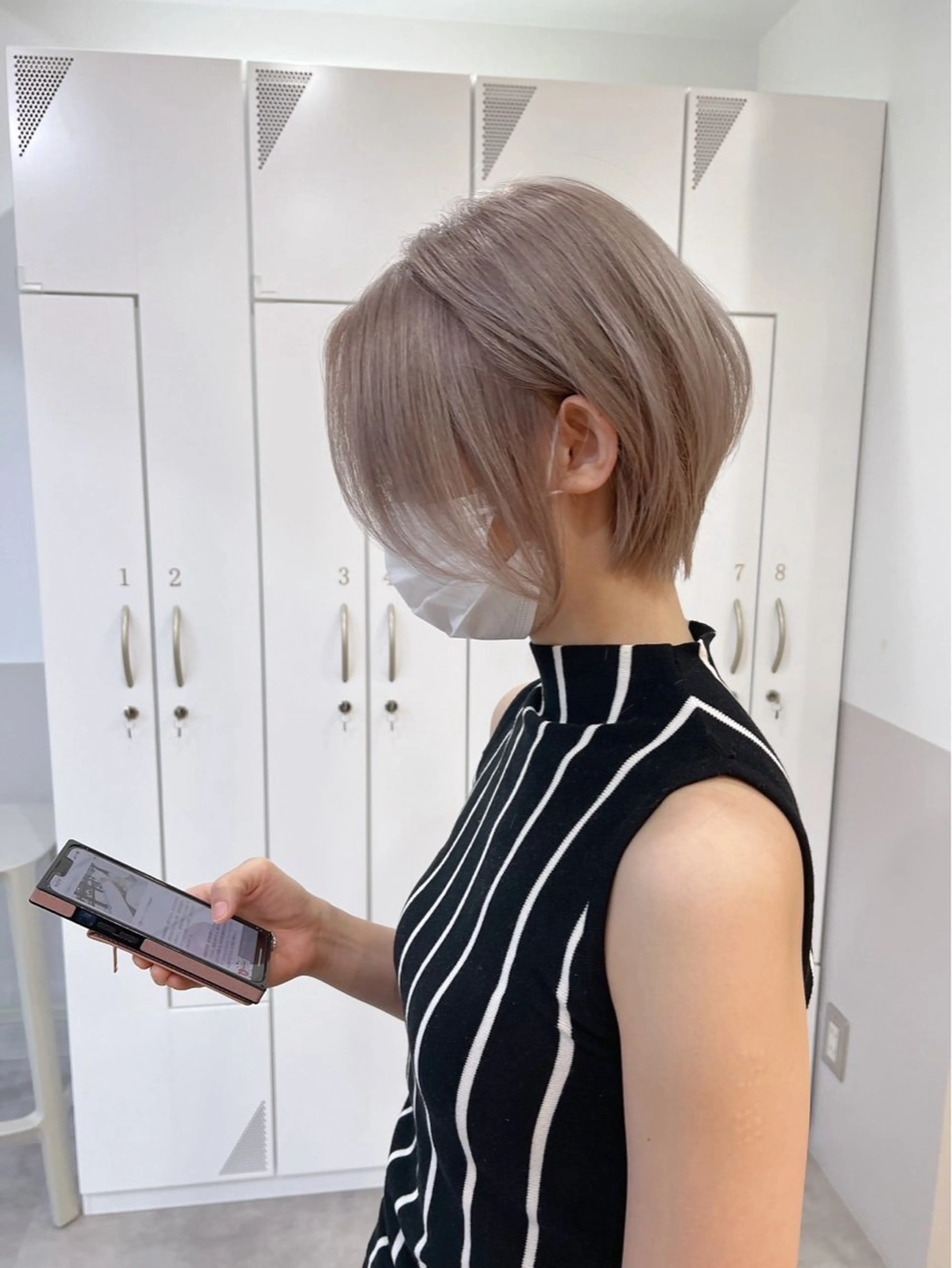 ミディアム ヘアカラー 🤍ボブカット 🤍NANAMI🤍のヘアスタイル