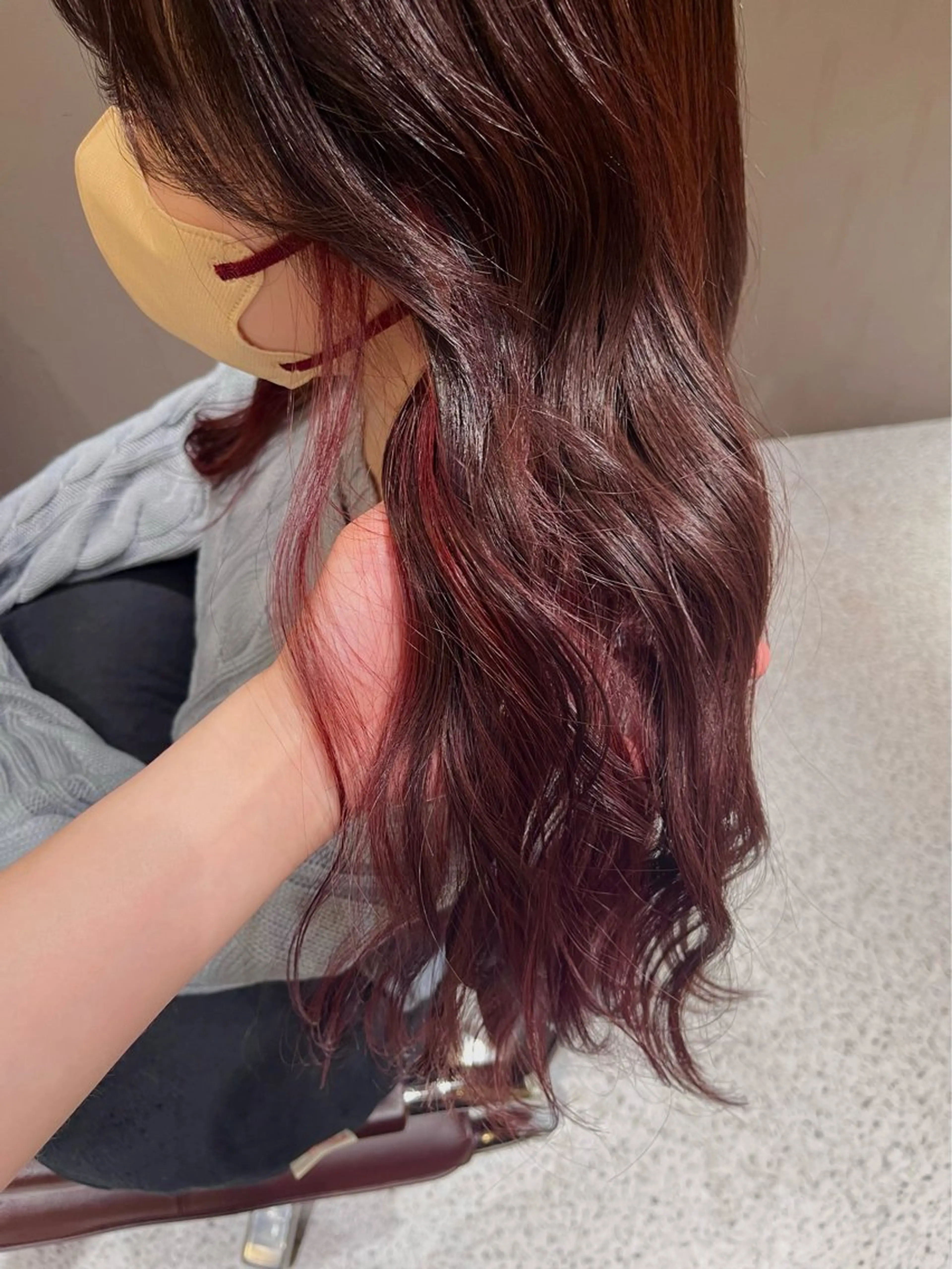 ロング カット ヘアカラー col sapporo所属・あざと可愛い💓 盛れる顔まわり/uiのヘアスタイル